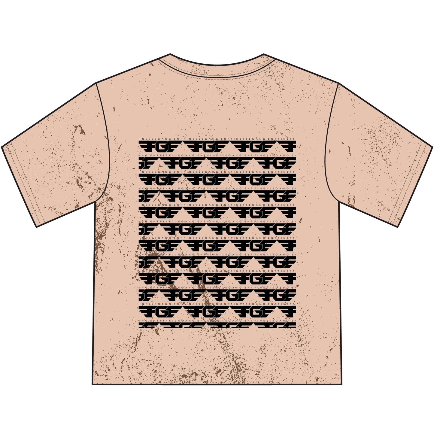 Finesse Gang Youth T‑Shirt — Distressed Logo Graphic Tee