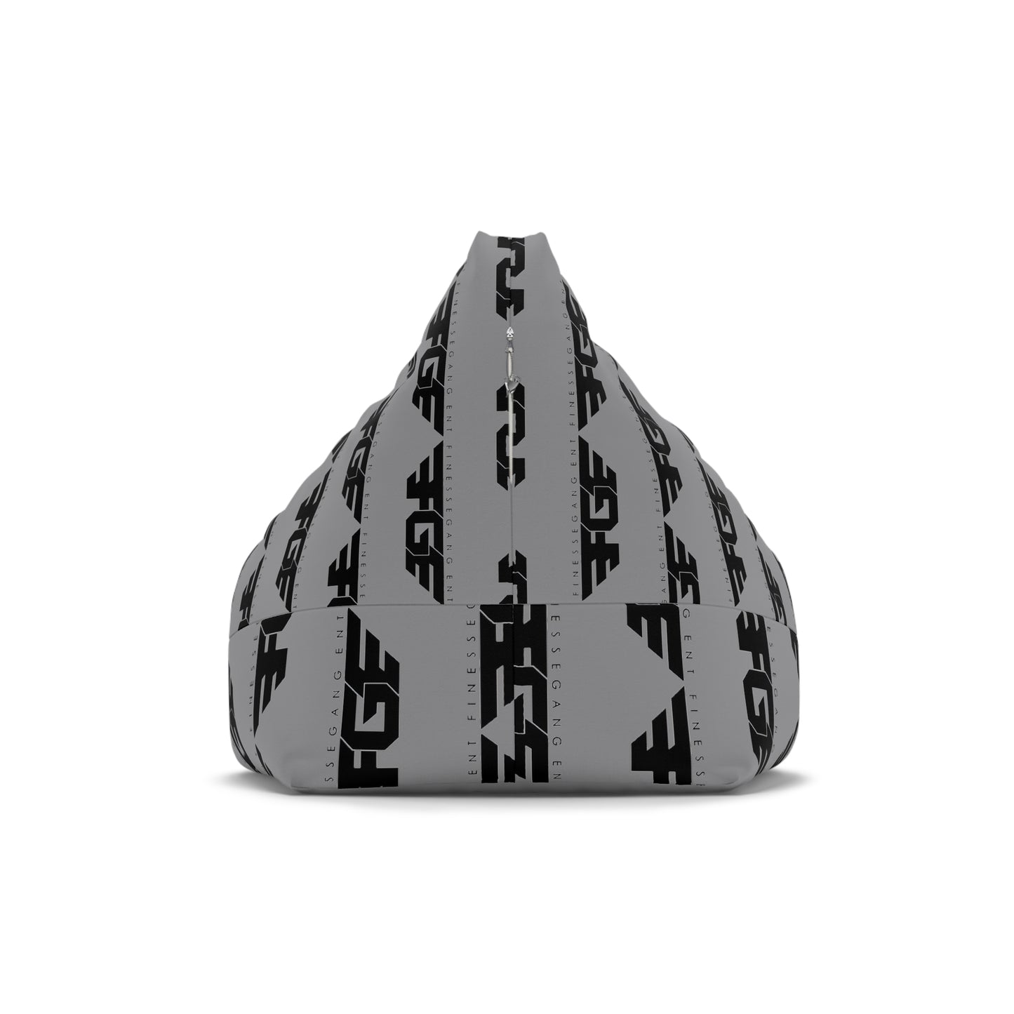 FGE Stylish Bean Bag Chair Cover - Modern Grey Design for Relaxation and Fun