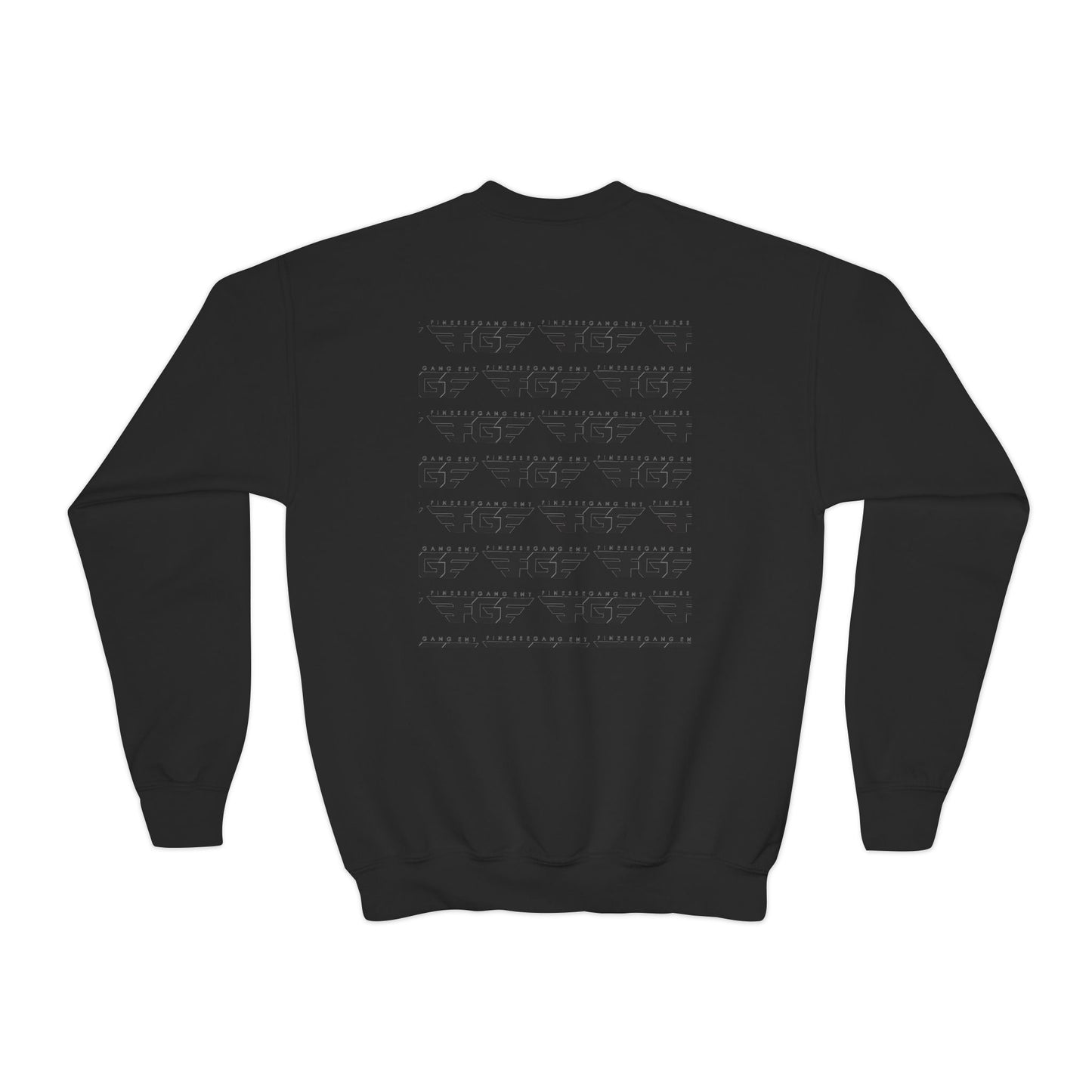 FGE Youth Crewneck Sweatshirt - Retro Flight Wing Logo Graphic