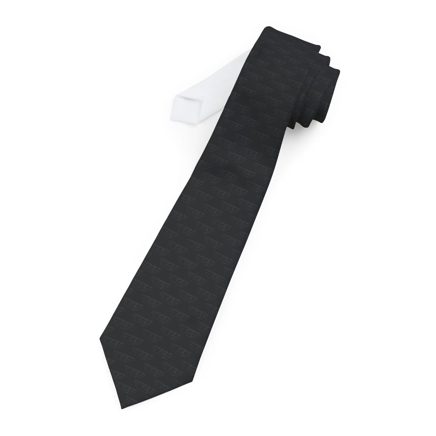 Classic Black FGE Necktie – Solid Formal Tie for Weddings, Work, and Special Occasions