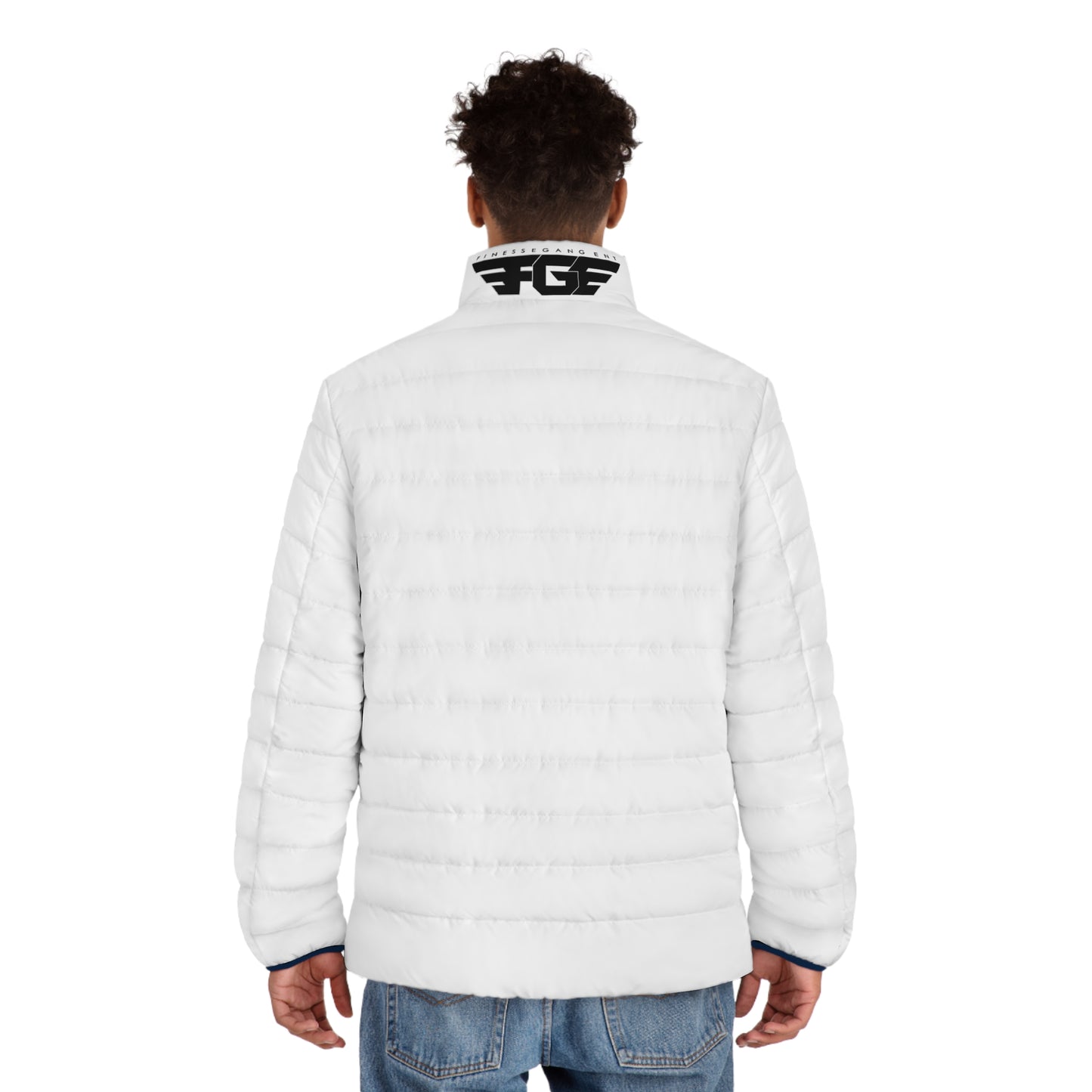 FGE Stylish Men's Puffer Jacket - All-Over Print