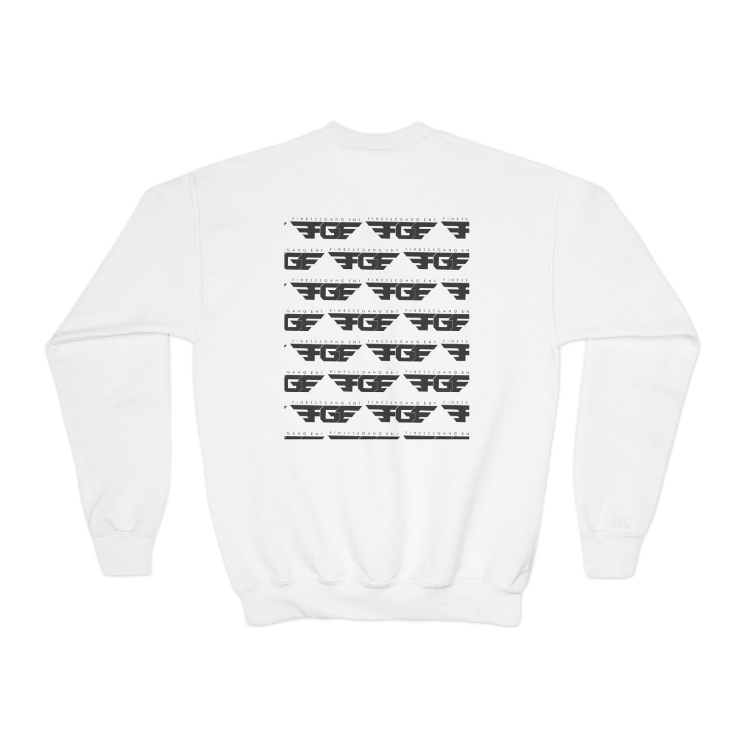 FGE Youth Crewneck Sweatshirt - Retro Flight Wing Logo Graphic