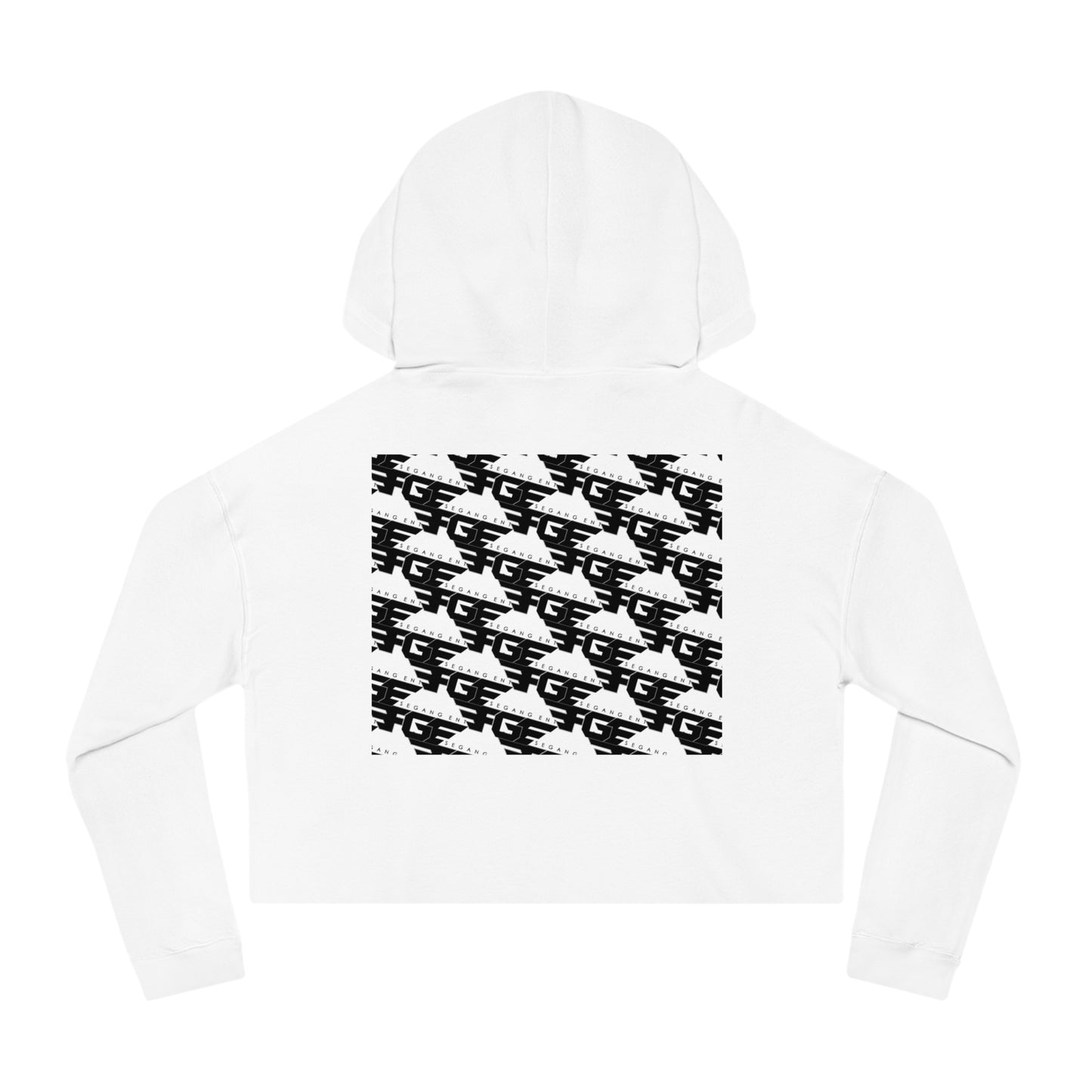 FGE Women’s Cropped Hoodie - Fitness Gang Black Logo Sweatshirt