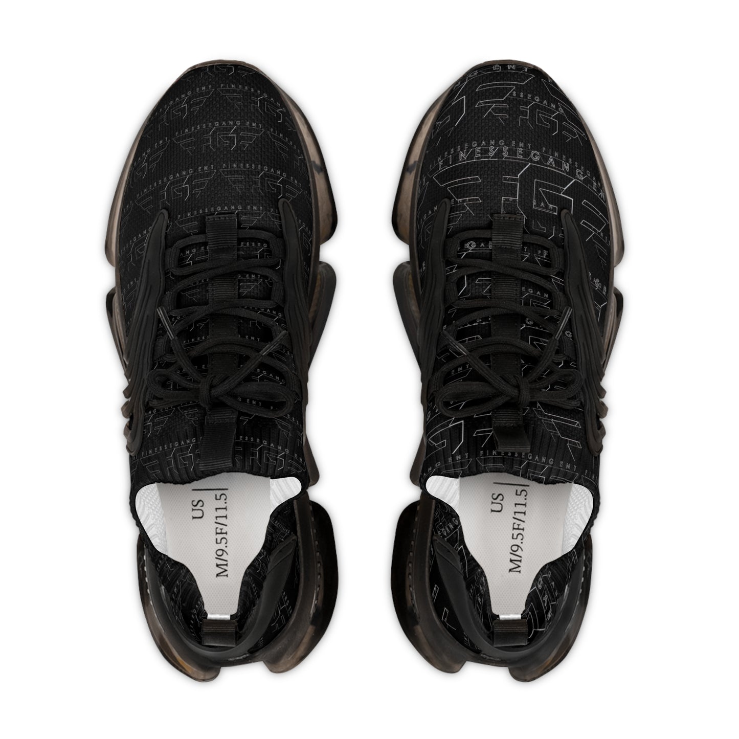 Men's FGE Black  Sneakers — Lightweight Breathable Athletic Shoes