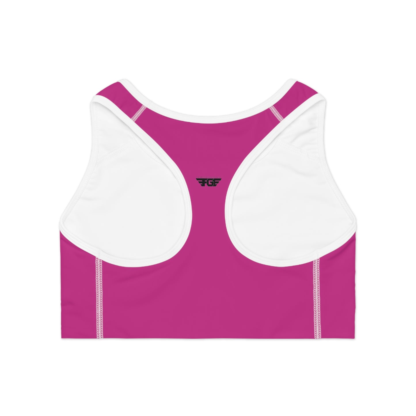 PINK Sports Bra FGE Logo Pink Athletic Crop Top