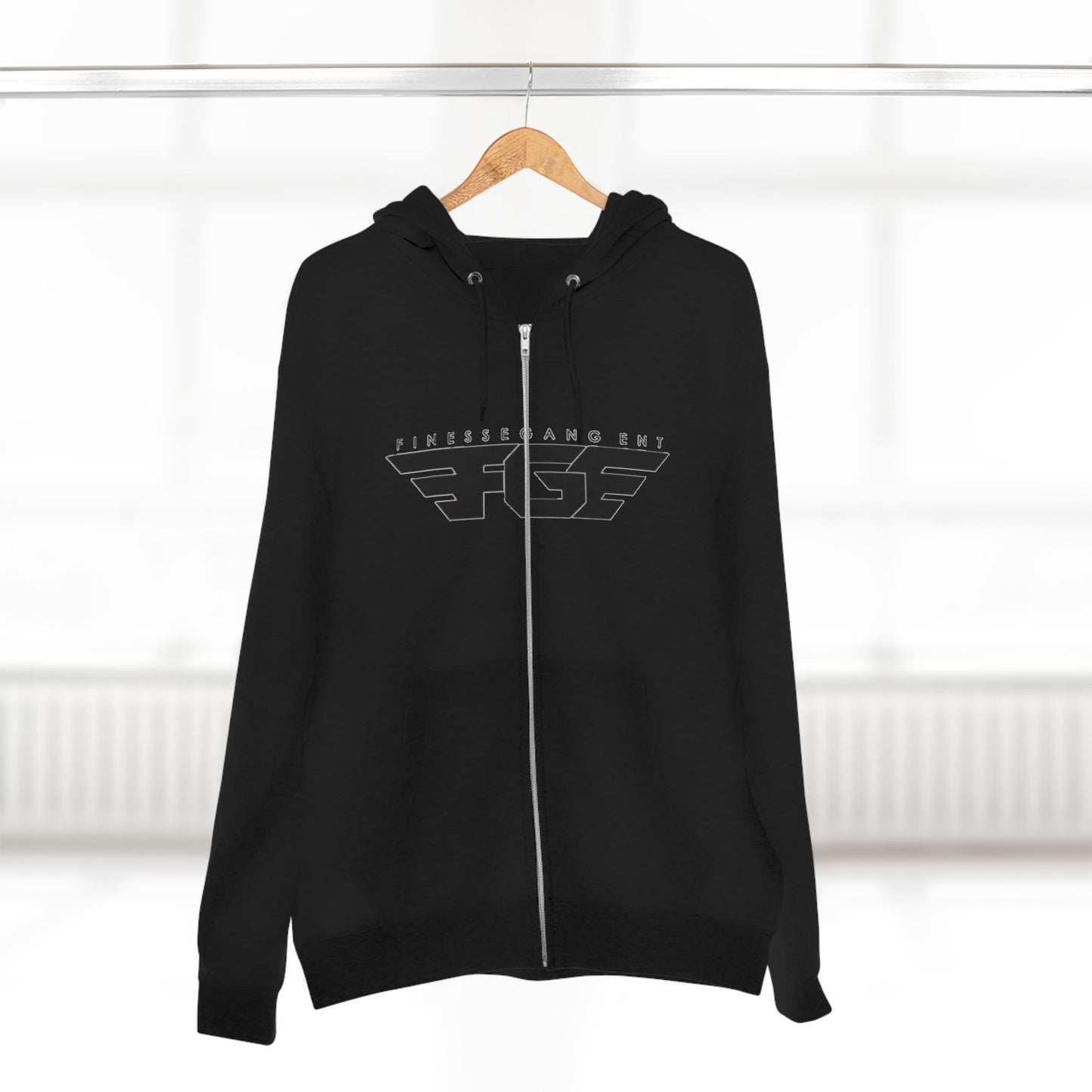 FGE Stylish Zip Hoodie for Fitness Enthusiasts, Casual Wear, Gym Apparel, Gift for Athletes, Trendy Outerwear
