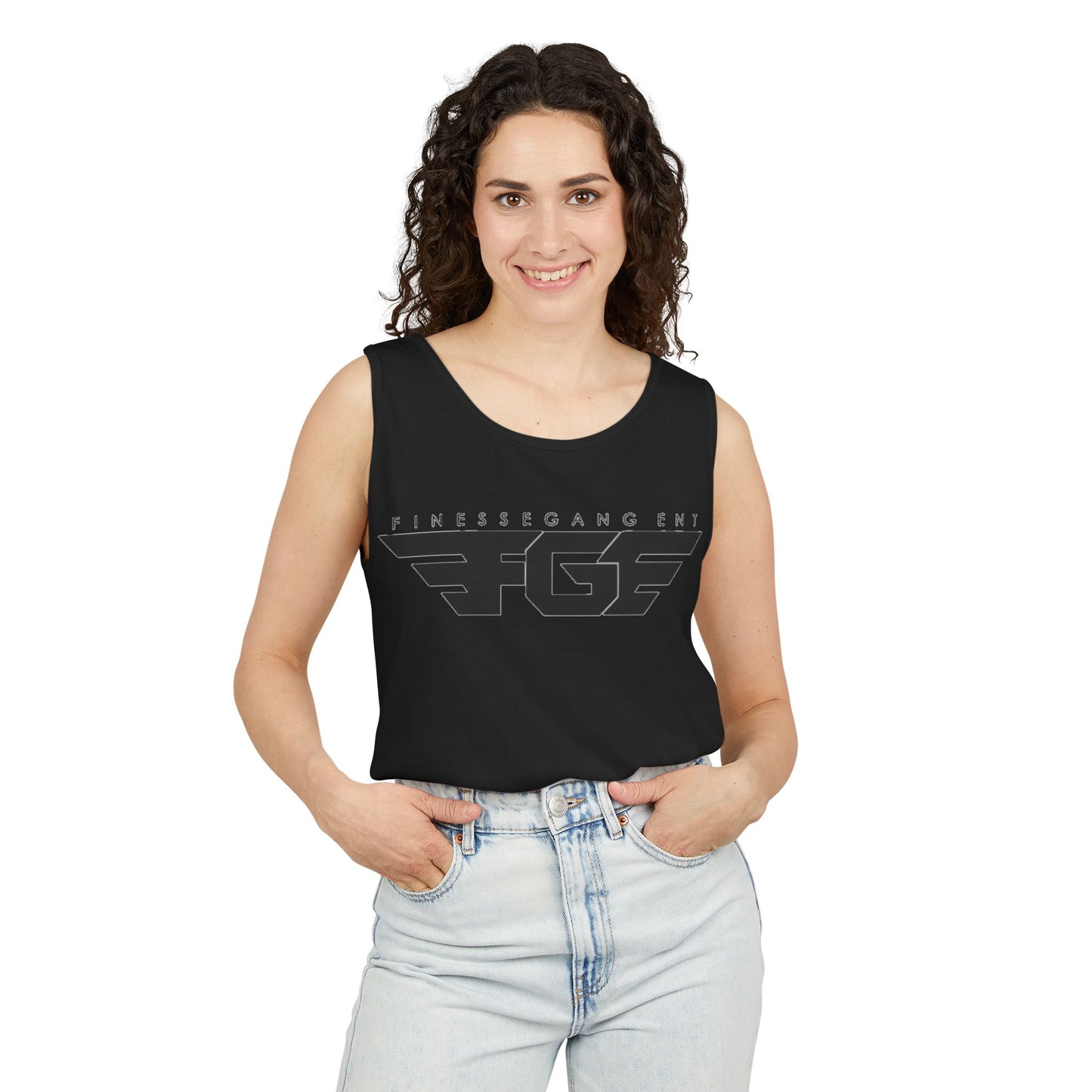 Trendy FGE Unisex Graphic Tank Top - Perfect for Summer, Casual Outings, Fitness, Parties, Gifts