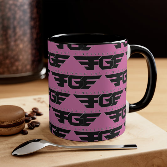 Colorful FGE Accent Mugs, Trendy Coffee Cups, Unique Gift for Friends, Finessegang Ent Drinkware, Personalized Tea Mugs, Stylish Home Decor