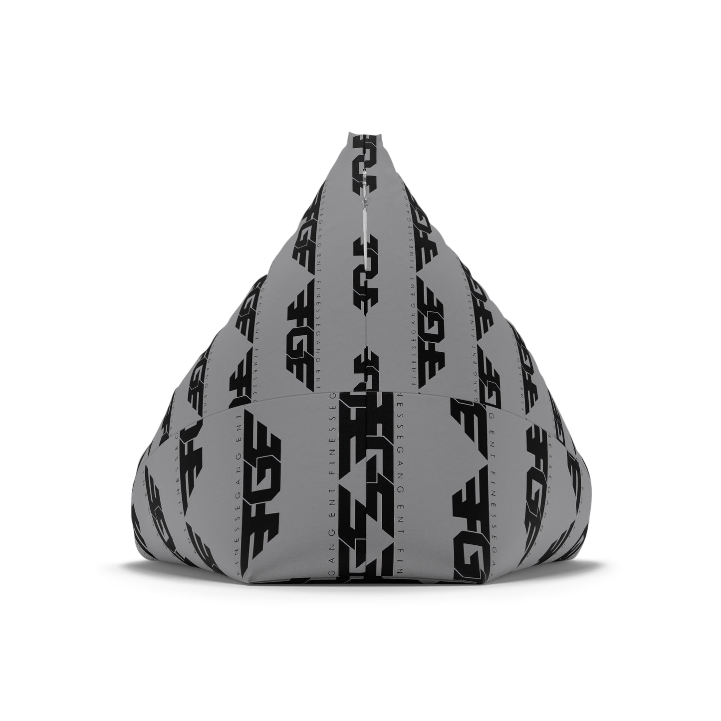 FGE Stylish Bean Bag Chair Cover - Modern Grey Design for Relaxation and Fun