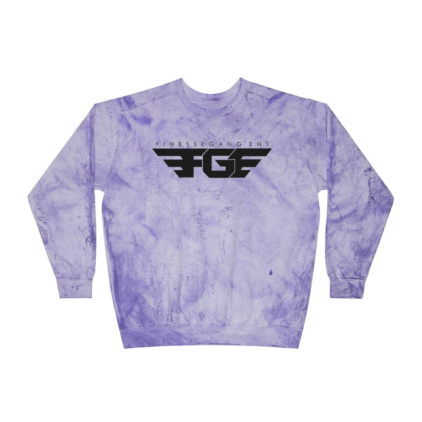FGE Unisex Marble Color Blast Crewneck Sweatshirt - Trendy Streetwear for Everyday Comfort
