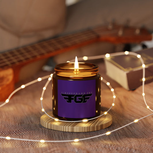 Scented FGE Soy Candle - Cozy Home Decor, Relaxing Atmosphere, Gift for Her, Aromatherapy, Self-Care, Special Occasions, Amber Jar