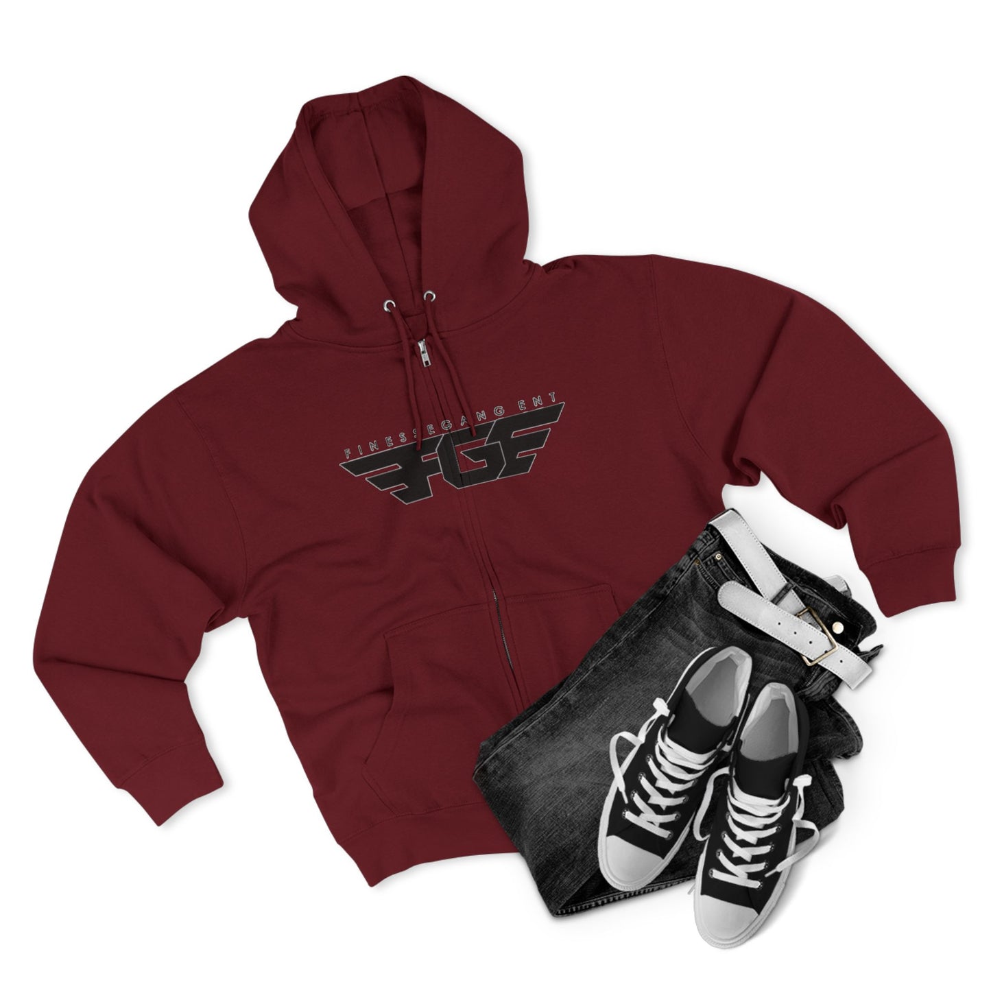 FGE Stylish Zip Hoodie for Fitness Enthusiasts, Casual Wear, Gym Apparel, Gift for Athletes, Trendy Outerwear