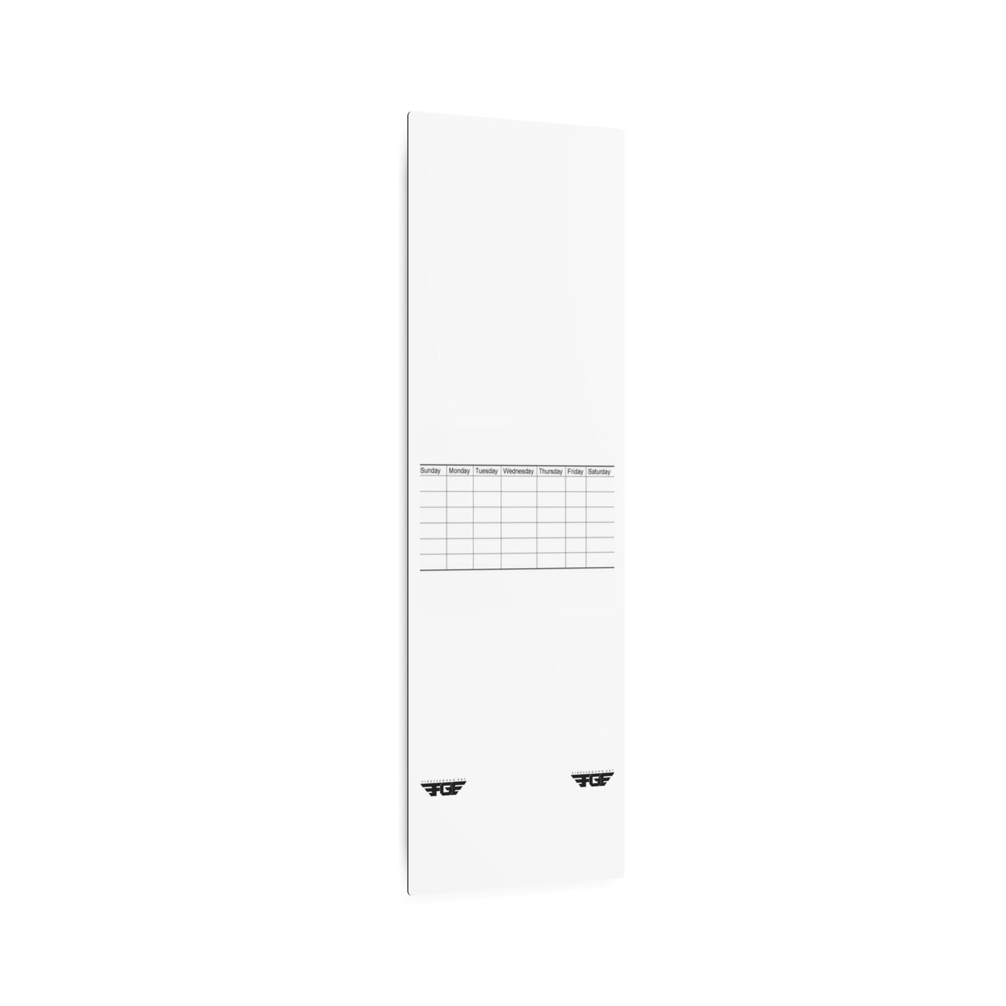 Weekly FGE Planner Metal Sign – Magnetic Dry Erase Calendar Wall Board