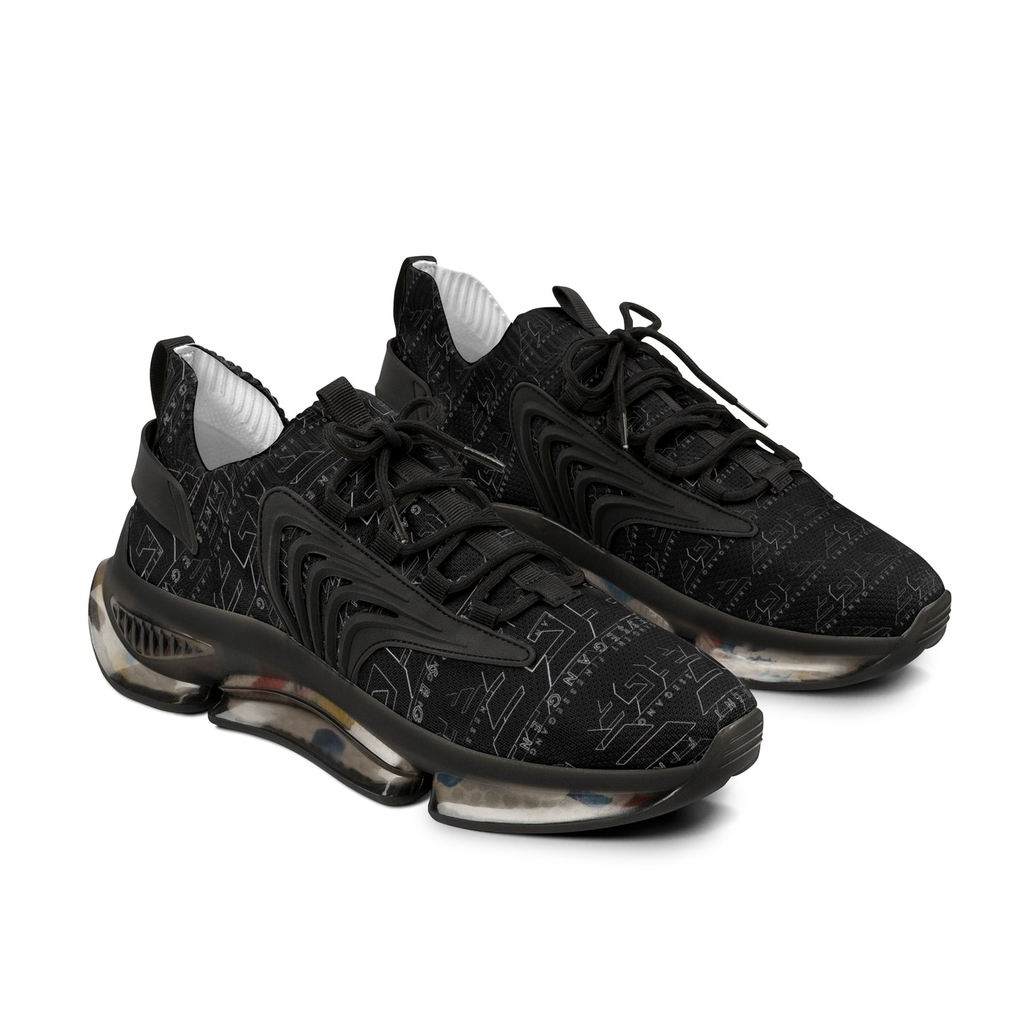 Men's FGE Black  Sneakers — Lightweight Breathable Athletic Shoes