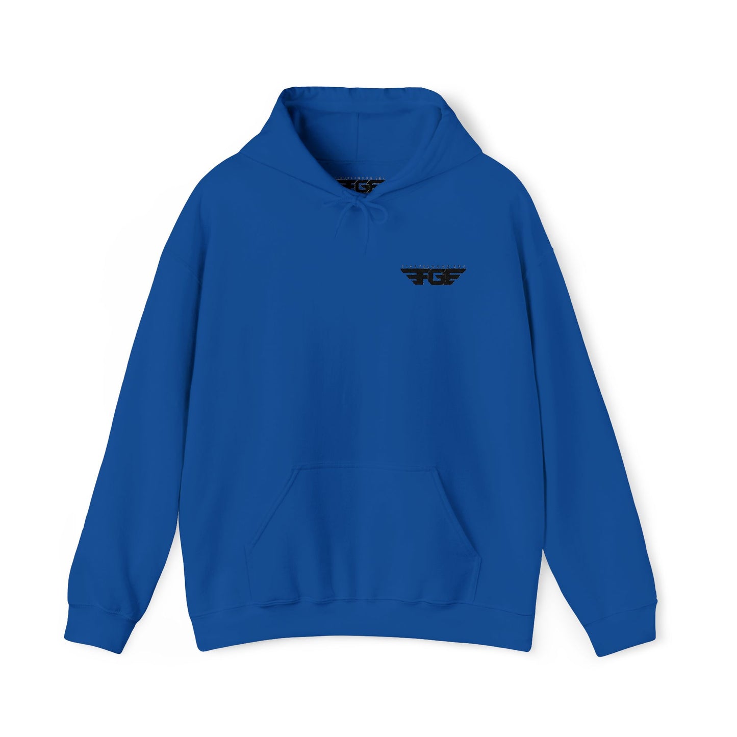 FGE Minimal Hoodie — Small Chest Emblem Sweatshirt