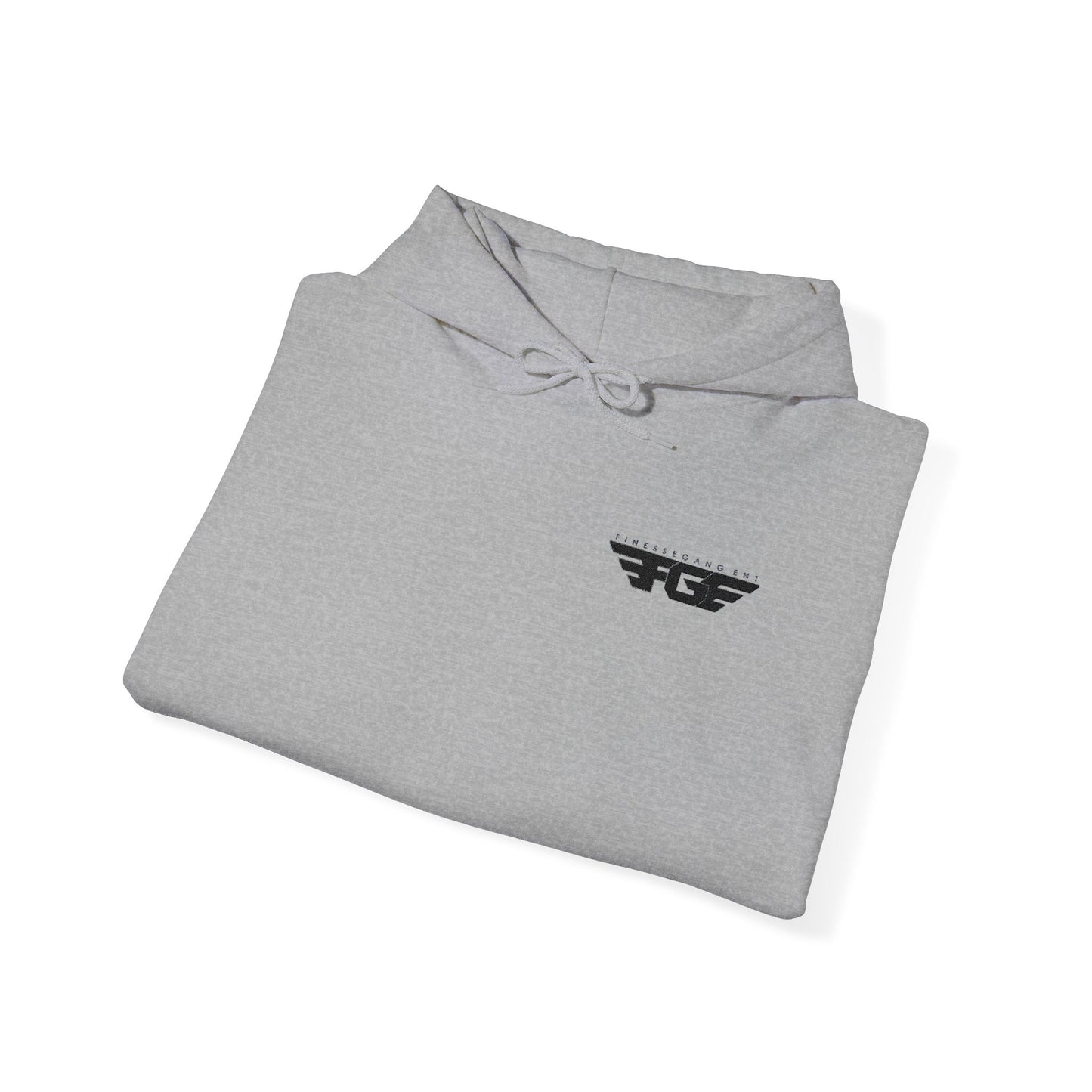FGE Minimal Hoodie — Small Chest Emblem Sweatshirt