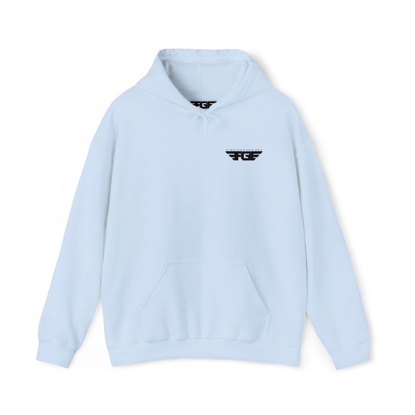 FGE Minimal Hoodie — Small Chest Emblem Sweatshirt