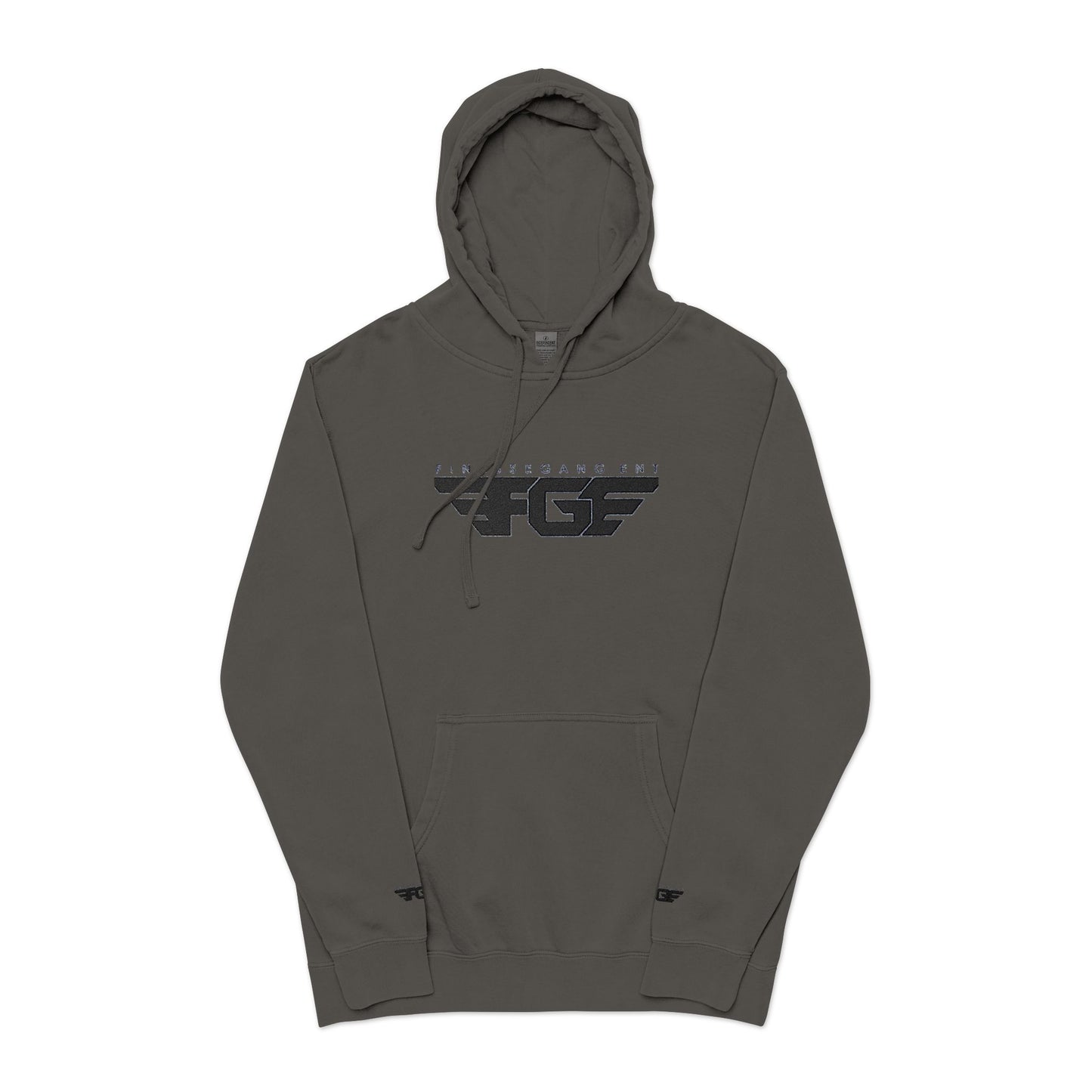 FGE Embroidered Unisex Pigment-Dyed Hoodie - Fall Vibes Apparel