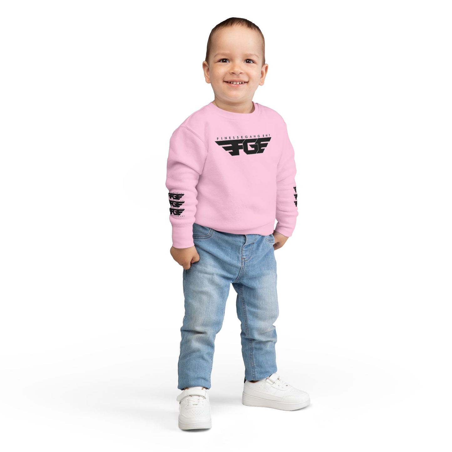 Trendy FGE Toddler Sweatshirt with Graphic Design