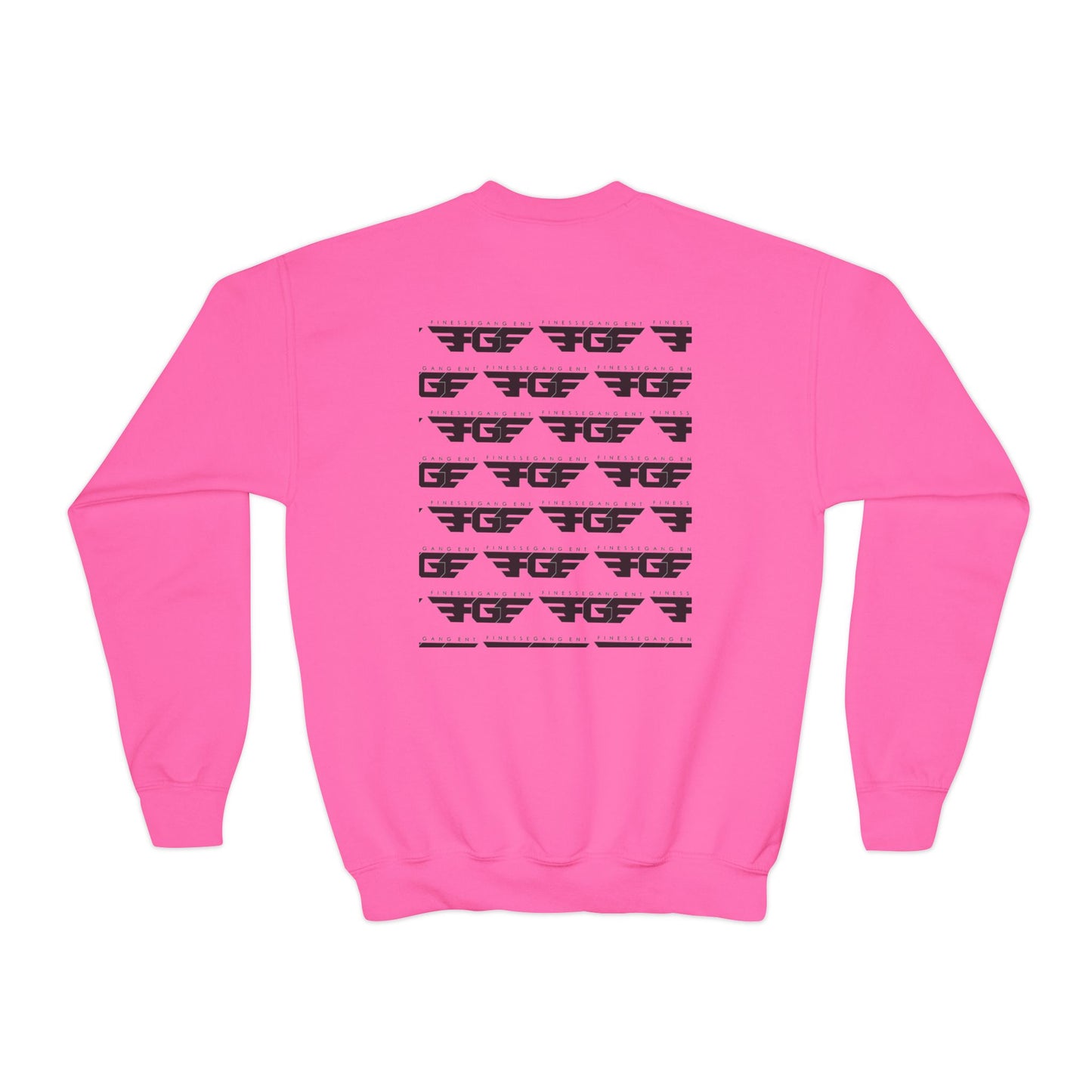 FGE Youth Crewneck Sweatshirt - Retro Flight Wing Logo Graphic