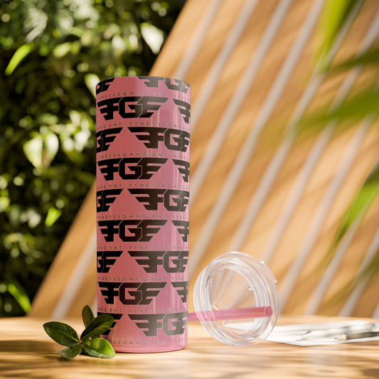 Stylish FGE Skinny Tumbler with Straw, 20oz - Perfect for Adventurers, Great Gift for Coffee Lovers, Modern Drinkware for Home, On-the-Go [...]