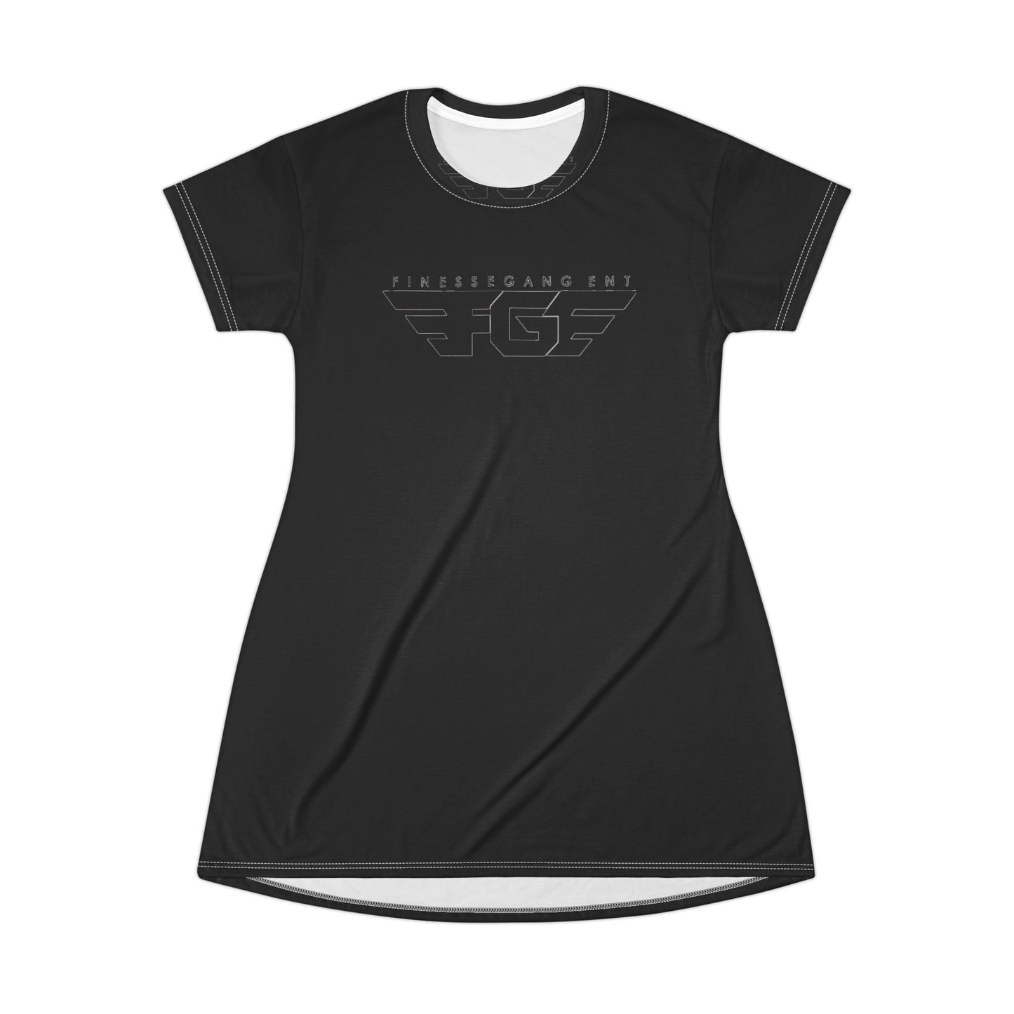 FGE Stylish Graphic T-Shirt Dress for Casual Wear