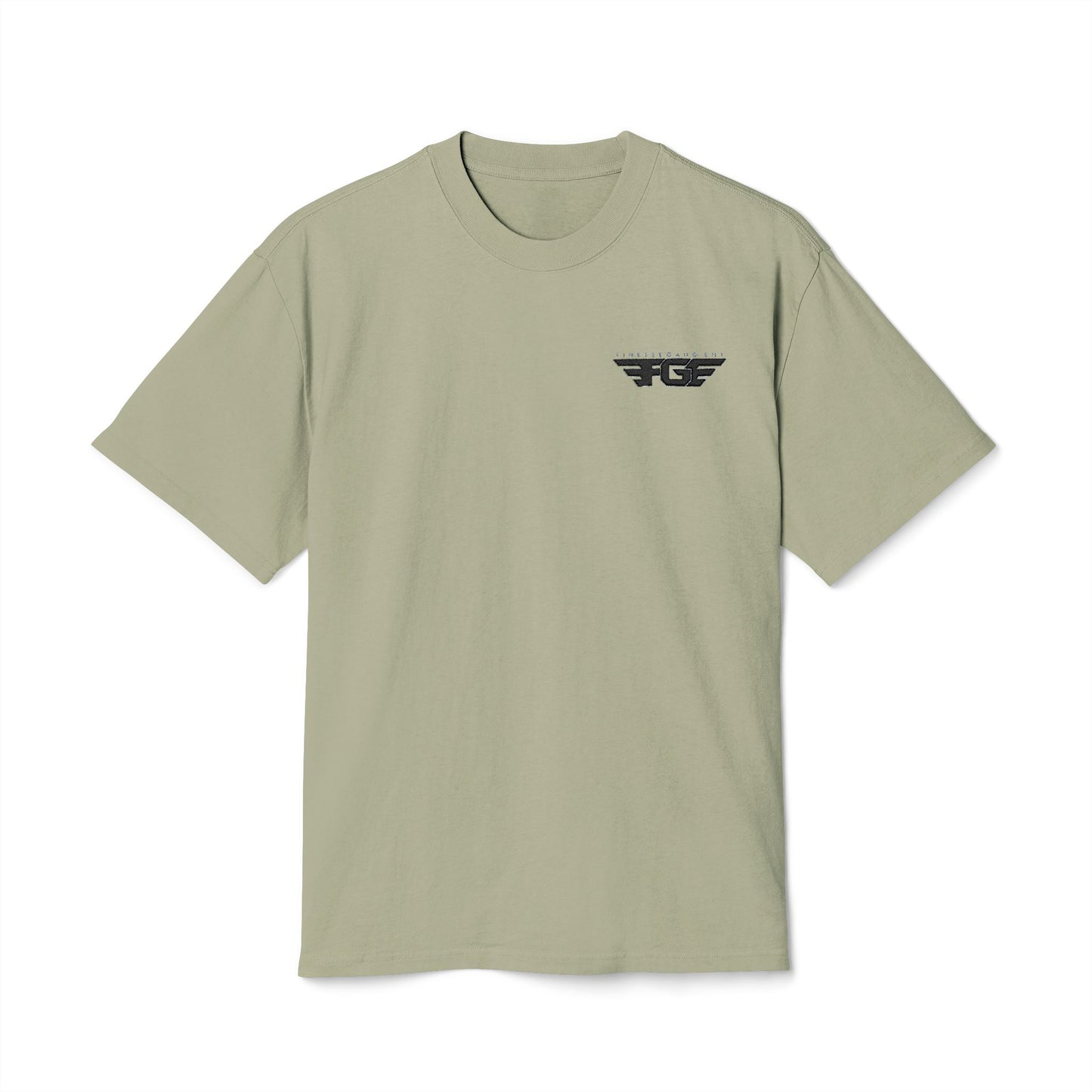 FGE Vintage Minimalist Wing Logo Tee — Small Chest Graphic T-Shirt