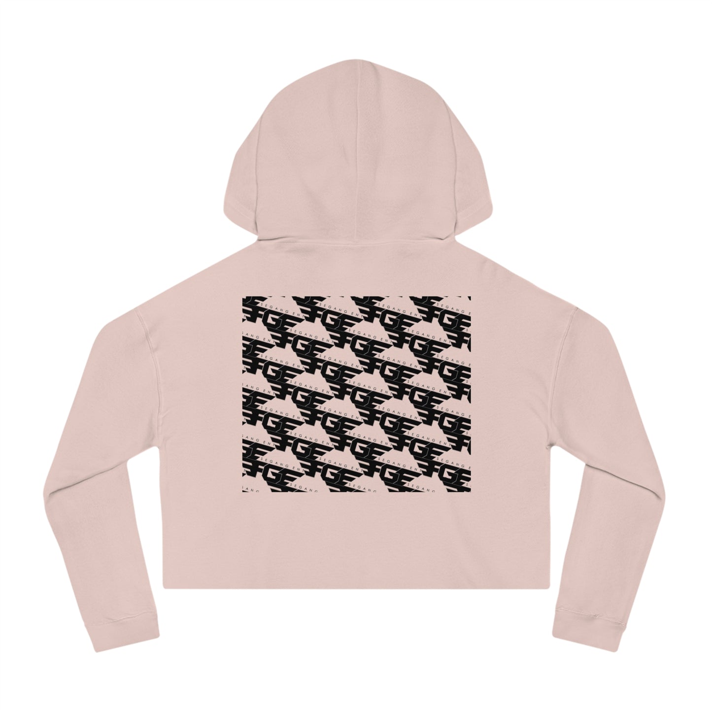 FGE Women’s Cropped Hoodie - Fitness Gang Black Logo Sweatshirt