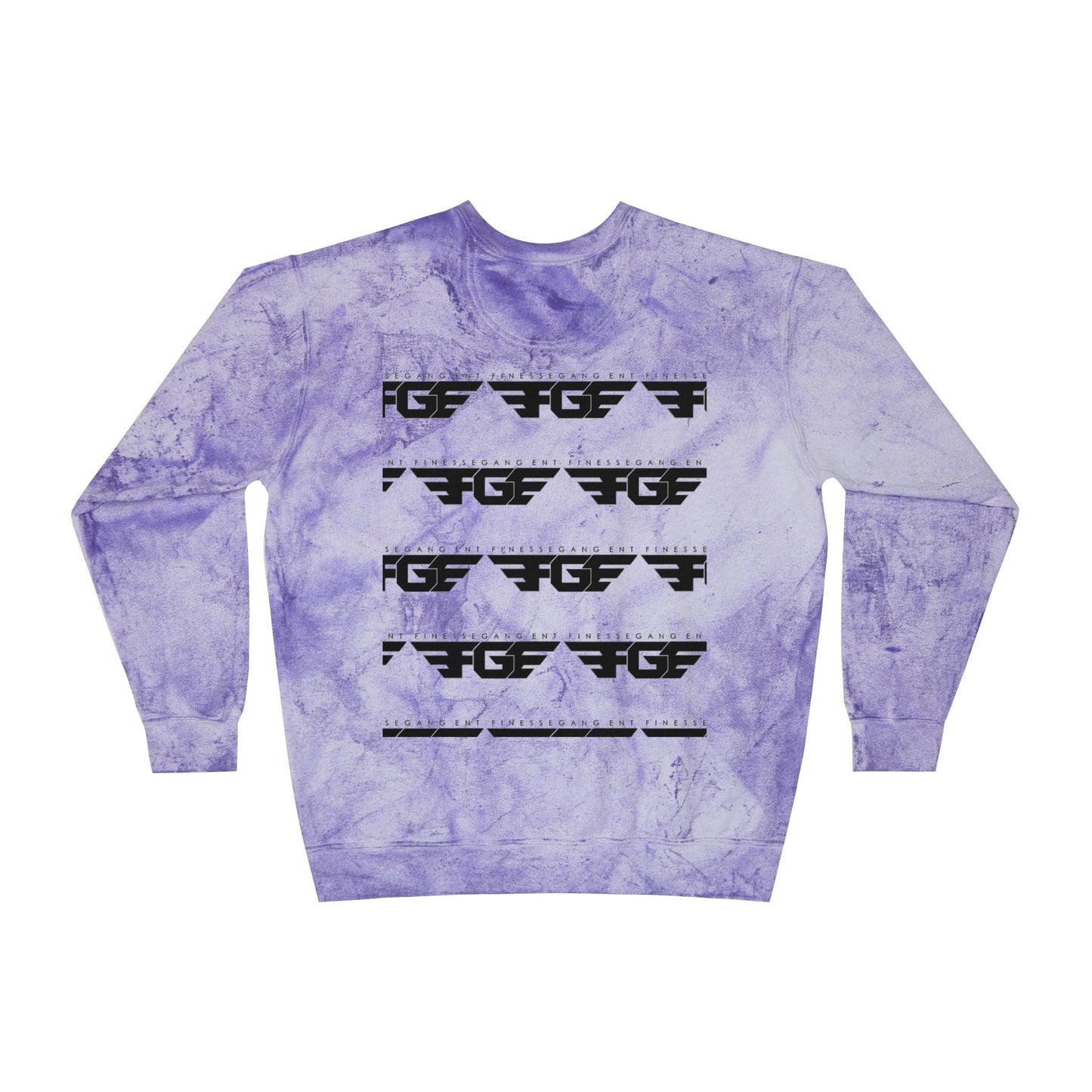 FGE Unisex Marble Color Blast Crewneck Sweatshirt - Trendy Streetwear for Everyday Comfort