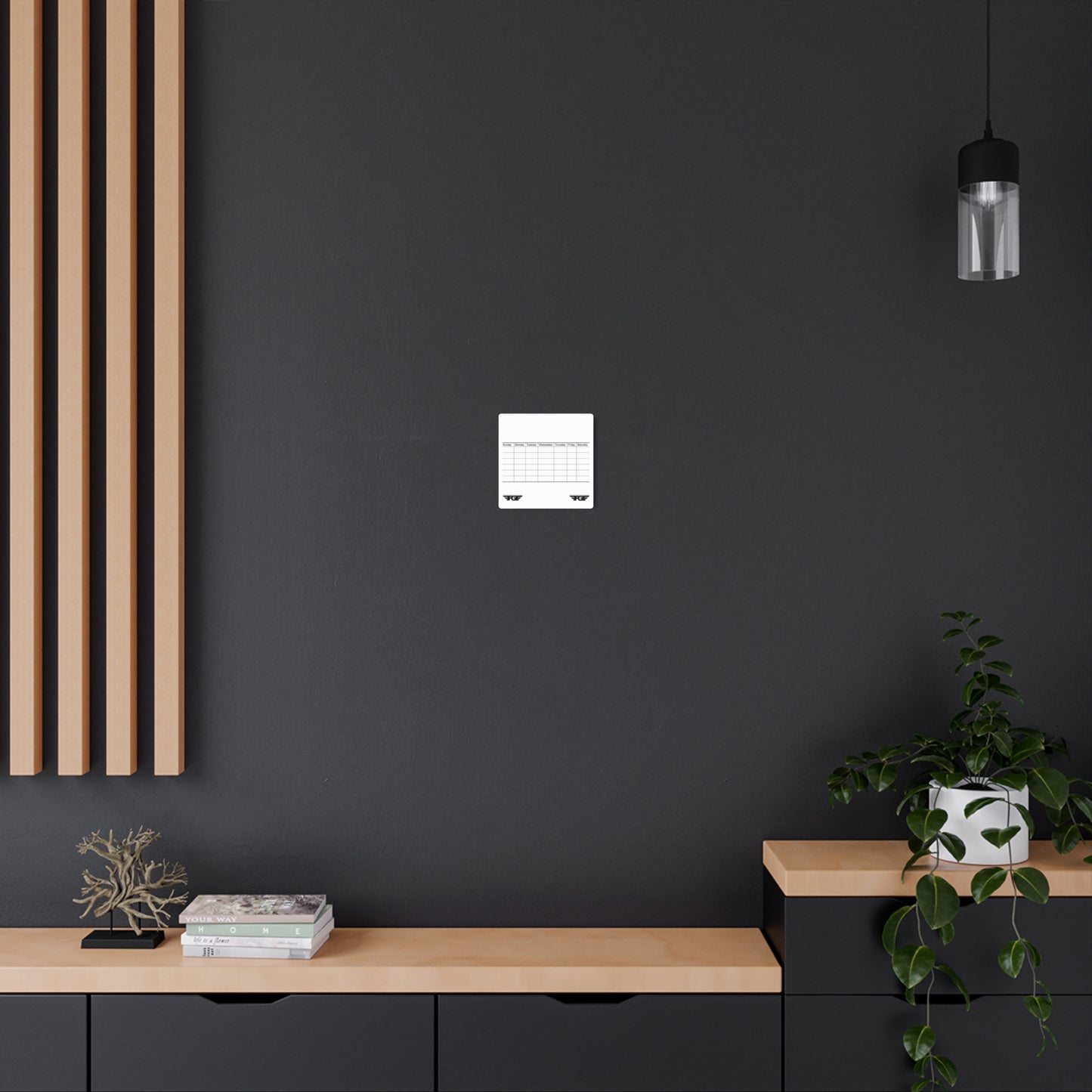Weekly FGE Planner Metal Sign – Magnetic Dry Erase Calendar Wall Board