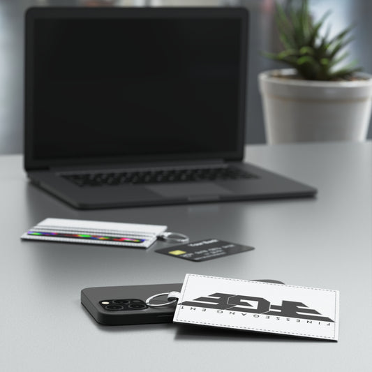 Stylish FGE Leather Card Holder, Minimalist Accessory for Professionals, Ideal for Gift Giving, Business Cards, Travel, FinesseGang Ent Design