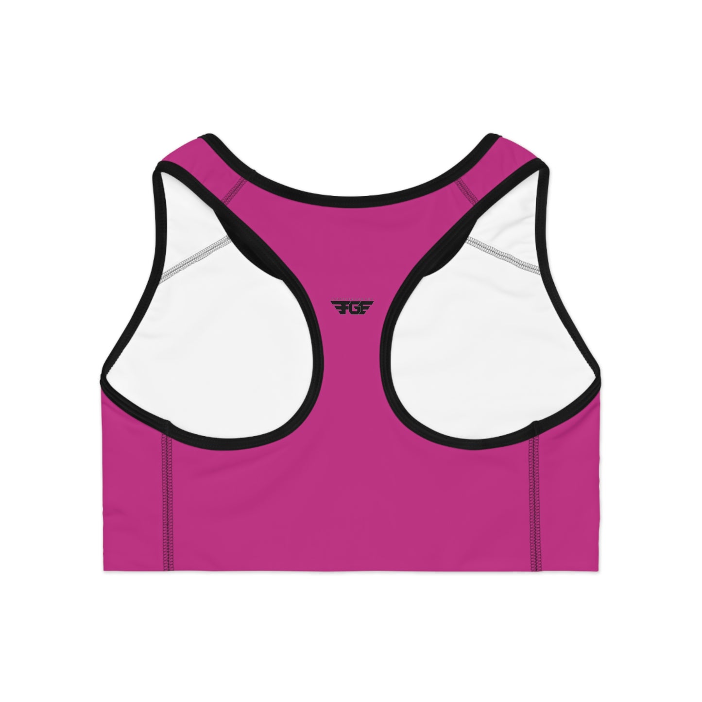 PINK Sports Bra FGE Logo Pink Athletic Crop Top