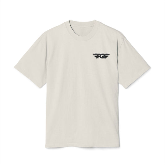 FGE Vintage Minimalist Wing Logo Tee — Small Chest Graphic T-Shirt