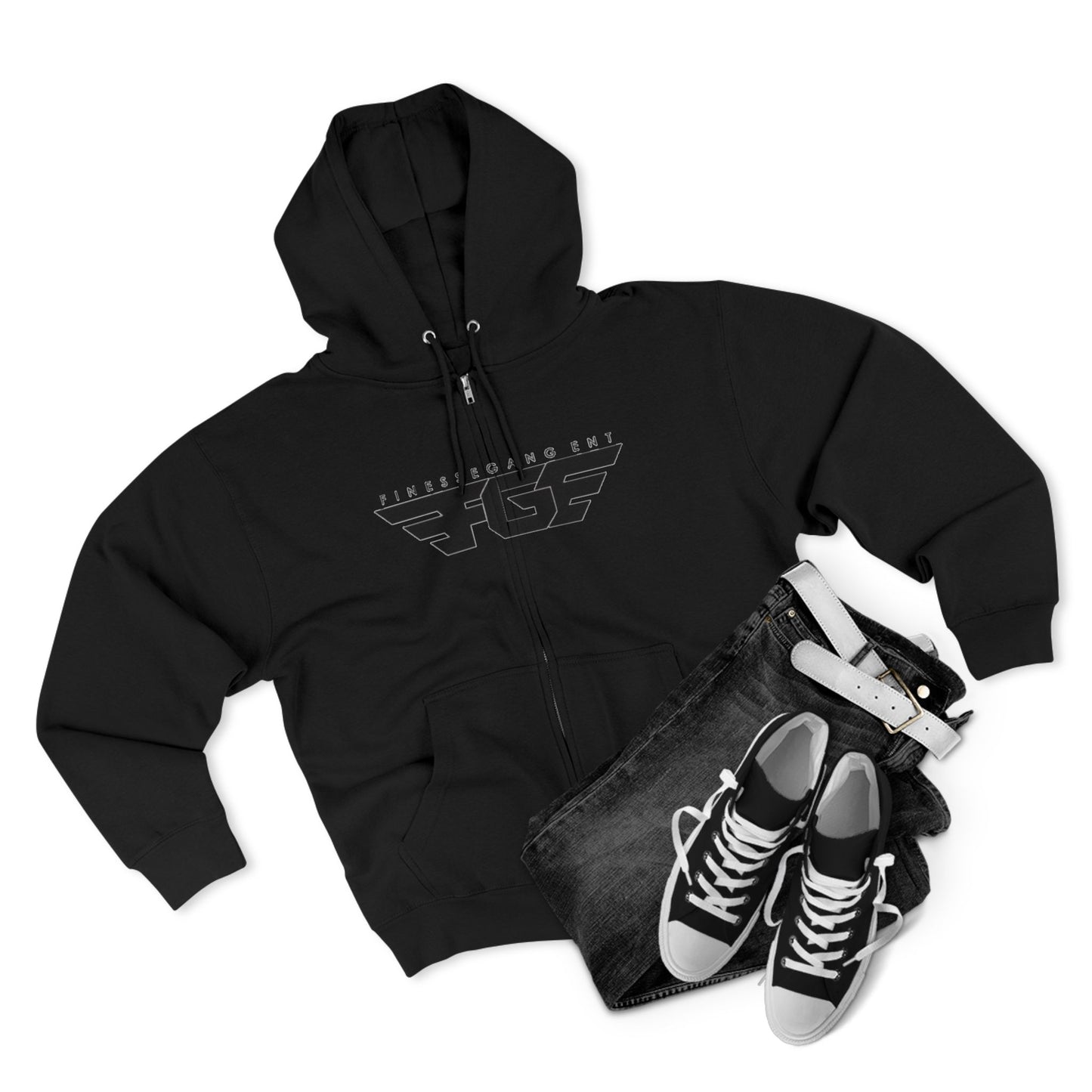 FGE Stylish Zip Hoodie for Fitness Enthusiasts, Casual Wear, Gym Apparel, Gift for Athletes, Trendy Outerwear