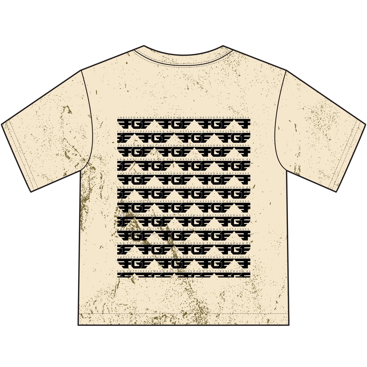 Finesse Gang Youth T‑Shirt — Distressed Logo Graphic Tee