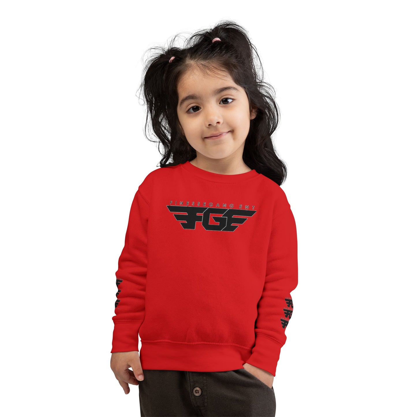 Trendy FGE Toddler Sweatshirt with Graphic Design