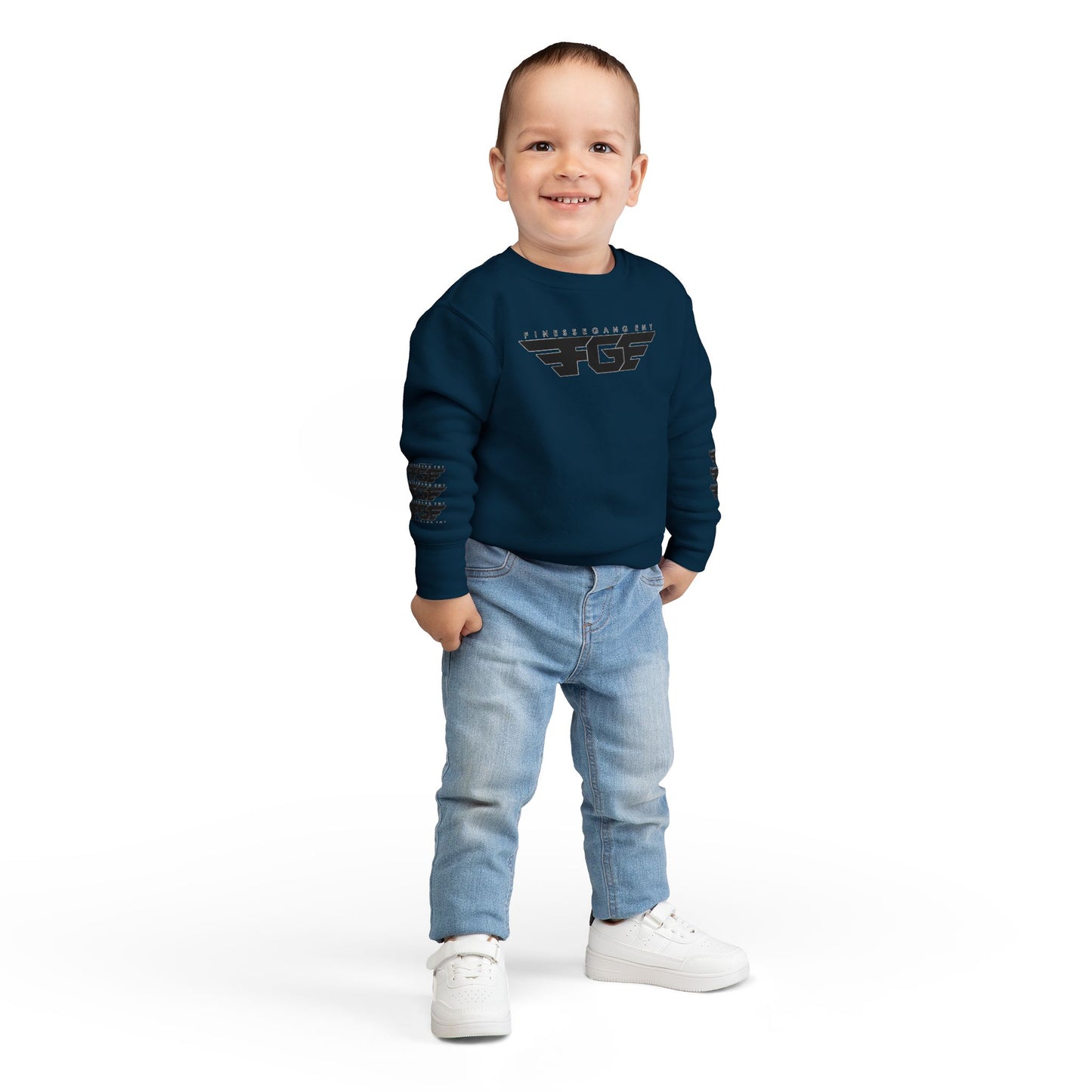 Trendy FGE Toddler Sweatshirt with Graphic Design