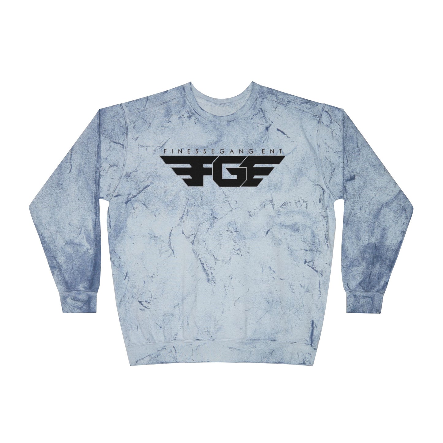 FGE Unisex Marble Color Blast Crewneck Sweatshirt - Trendy Streetwear for Everyday Comfort