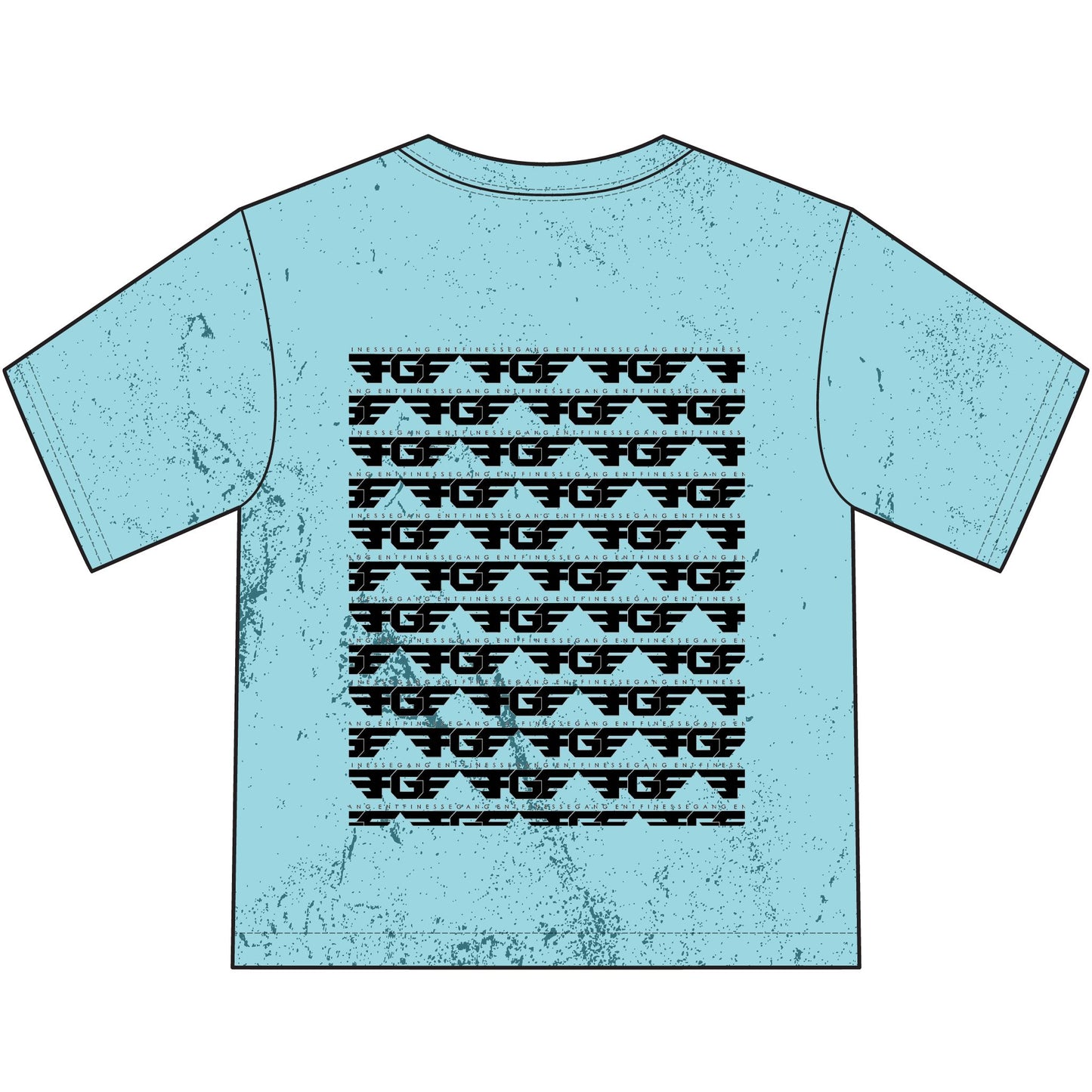 Finesse Gang Youth T‑Shirt — Distressed Logo Graphic Tee