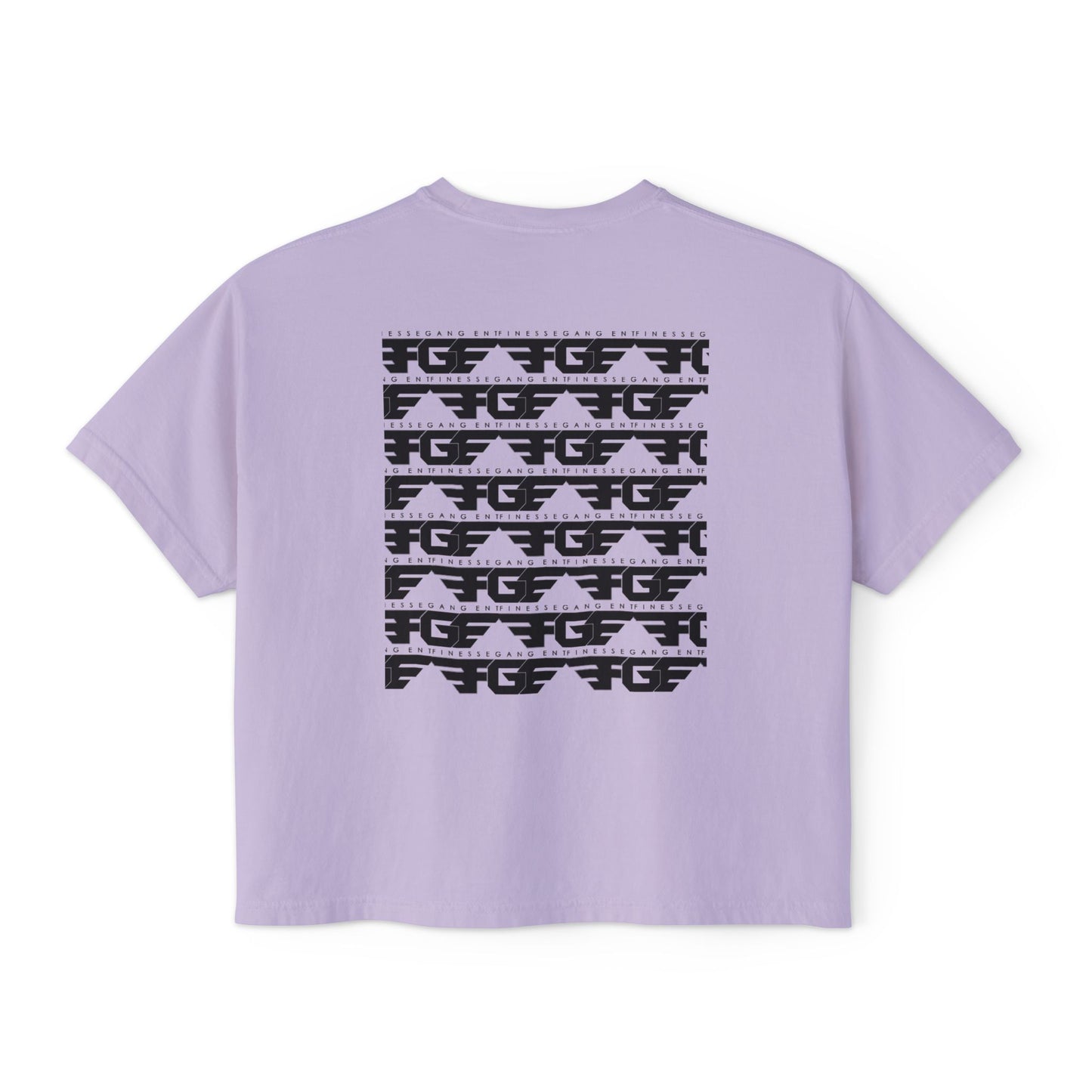 Chic FGE Women's Boxy Tee - Trendy Graphic Design for Everyday Style