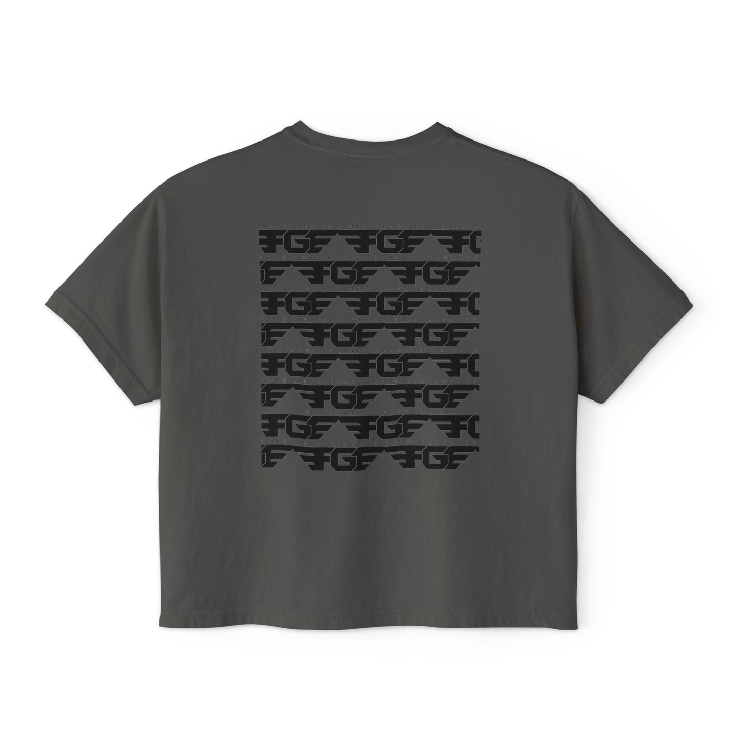 Chic FGE Women's Boxy Tee - Trendy Graphic Design for Everyday Style