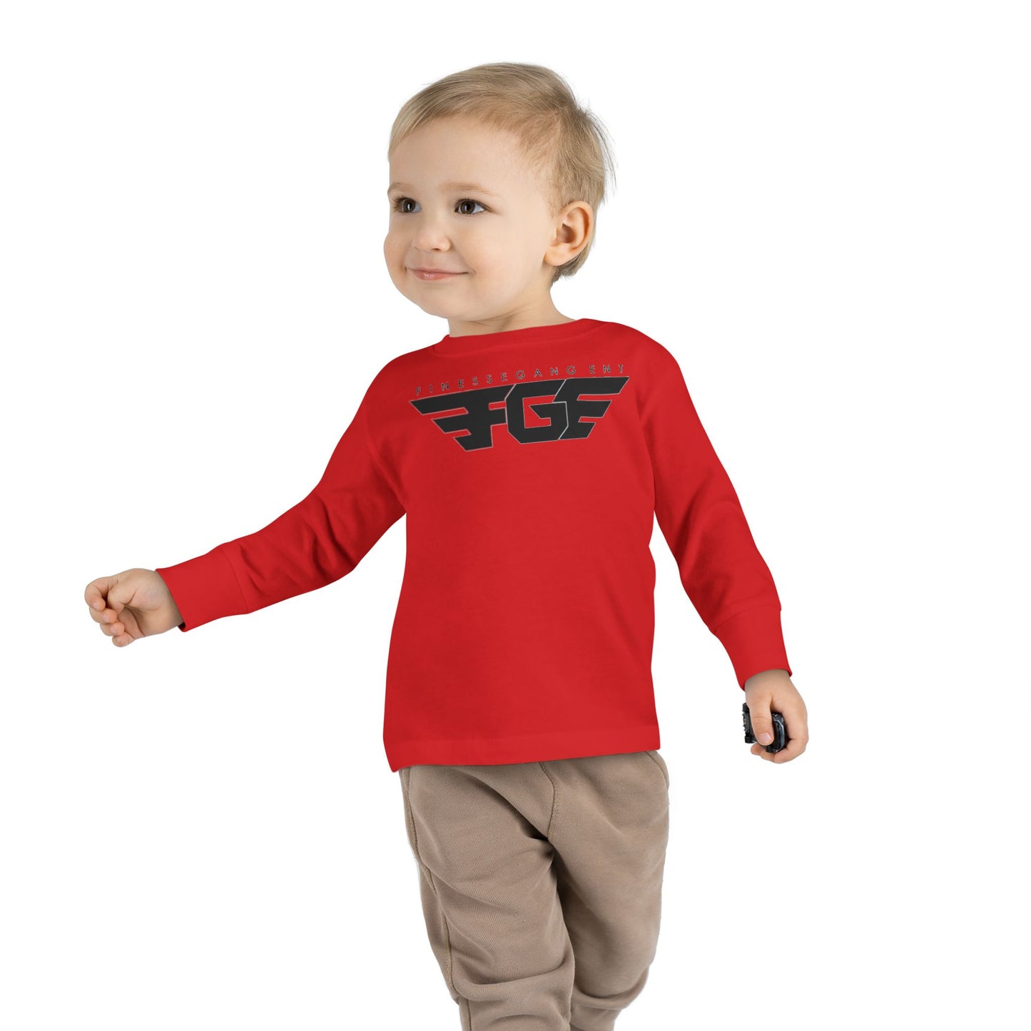 Toddler FGE Long Sleeve Tee - Stylish Wings Design for Little Flyers