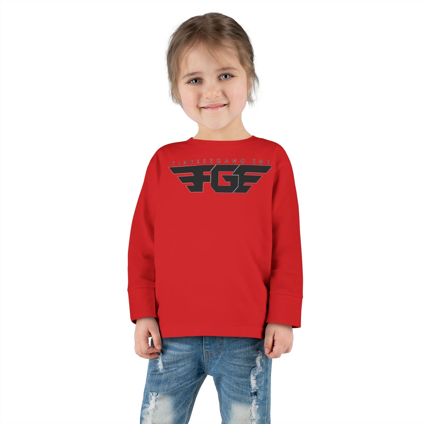 Toddler FGE Long Sleeve Tee - Stylish Wings Design for Little Flyers