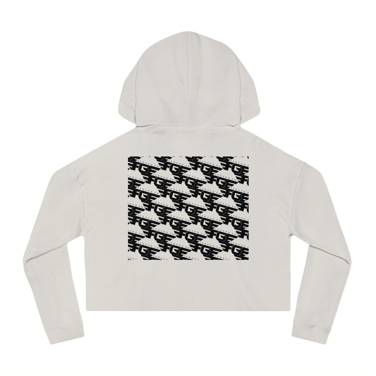 FGE Women’s Cropped Hoodie - Fitness Gang Black Logo Sweatshirt