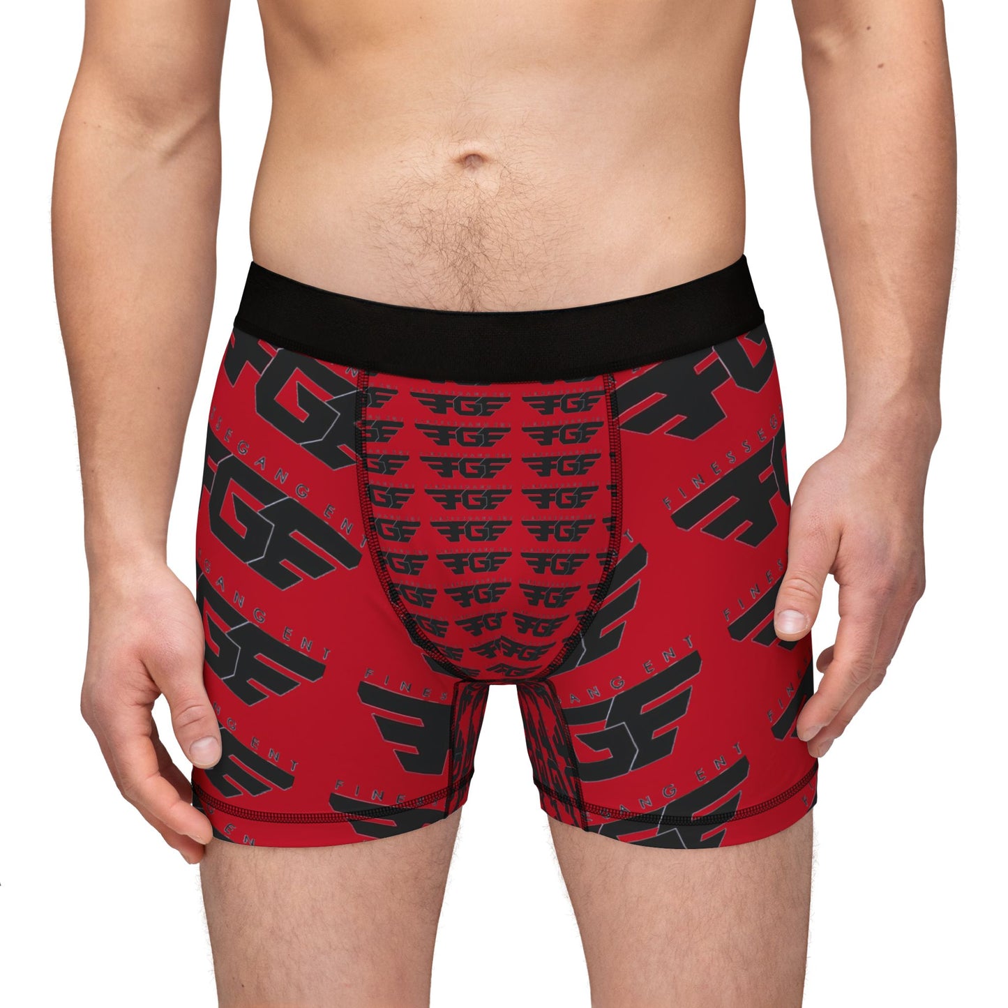 Bold Graphic Men's Boxers - Stylish & Comfortable AOP Underwear