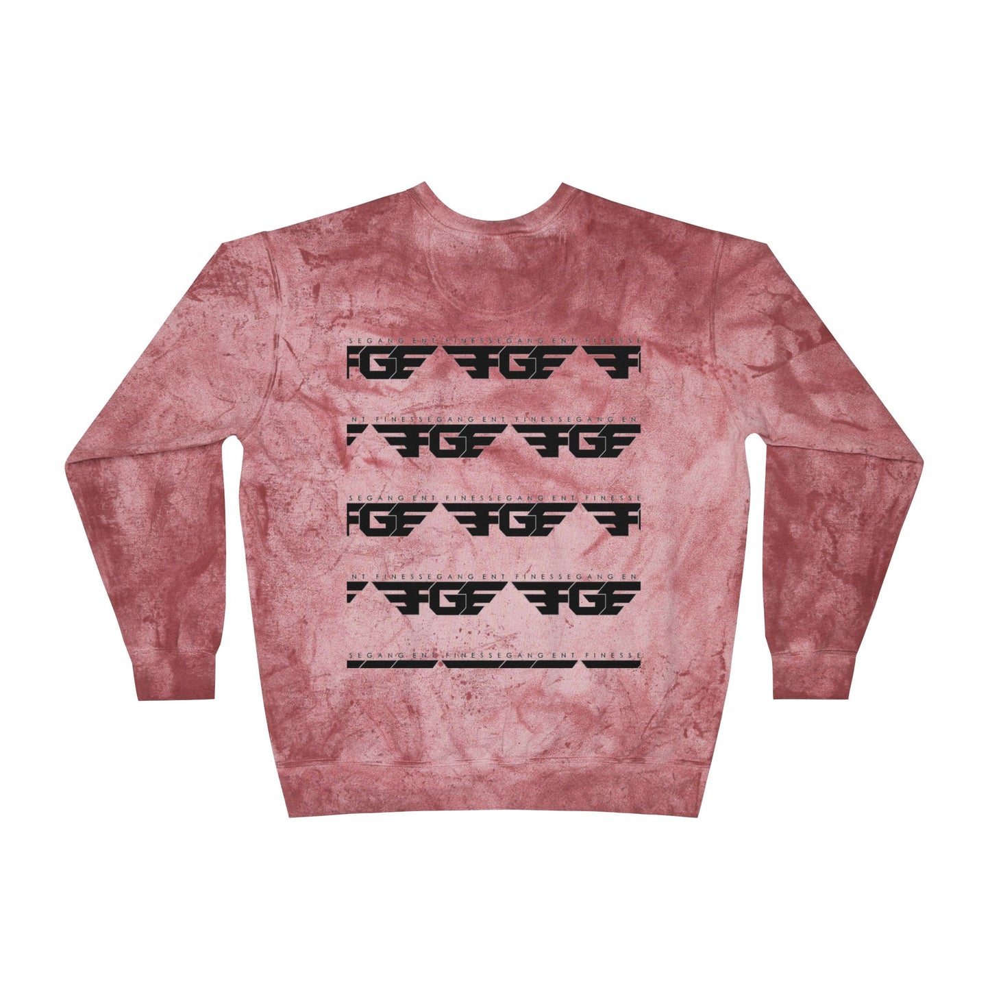 FGE Unisex Marble Color Blast Crewneck Sweatshirt - Trendy Streetwear for Everyday Comfort