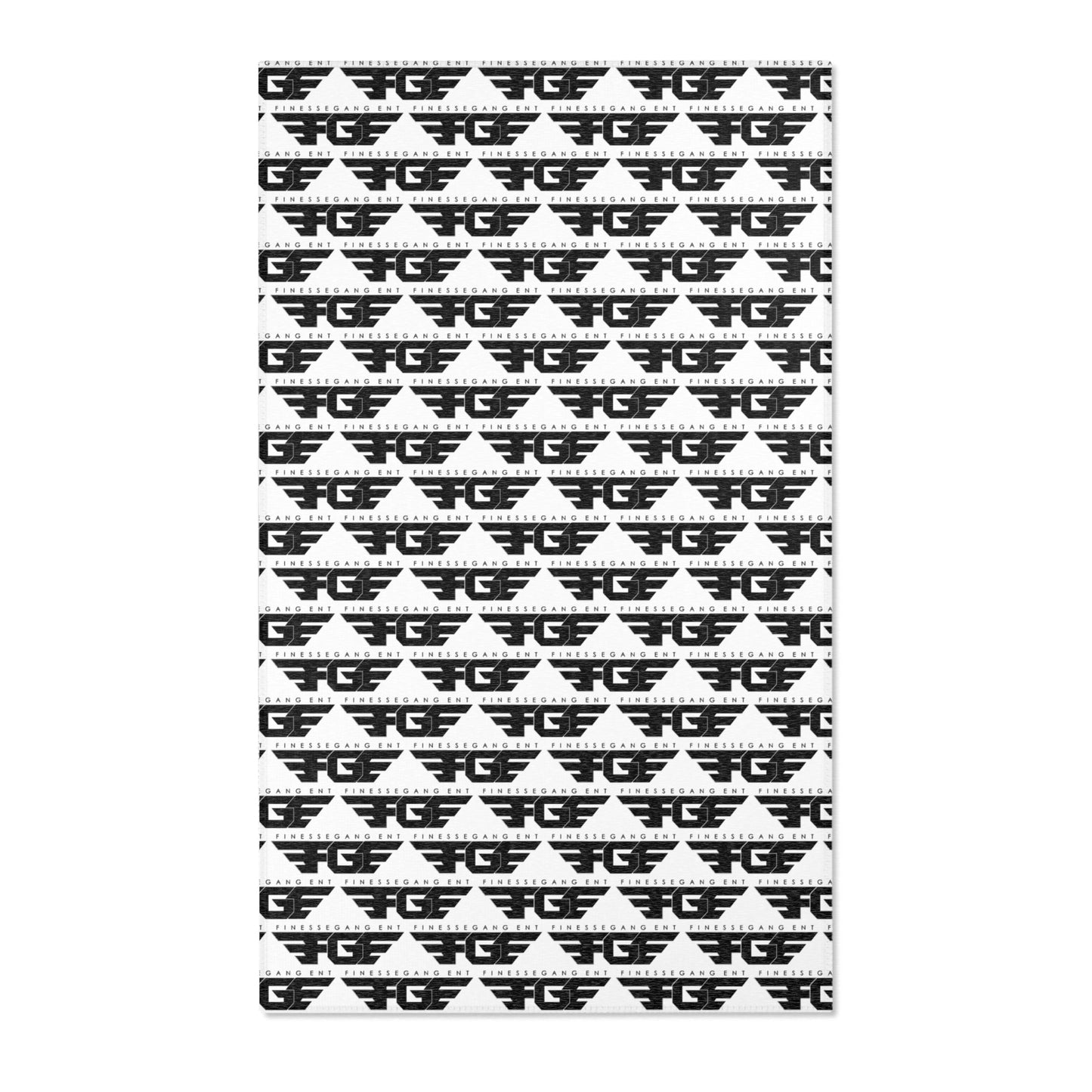 Modern FGE Geometric Area Rug, Chic Home Decor, Boho Rug, Living Room Accent, Black and White Rug, Stylish Floor Mat
