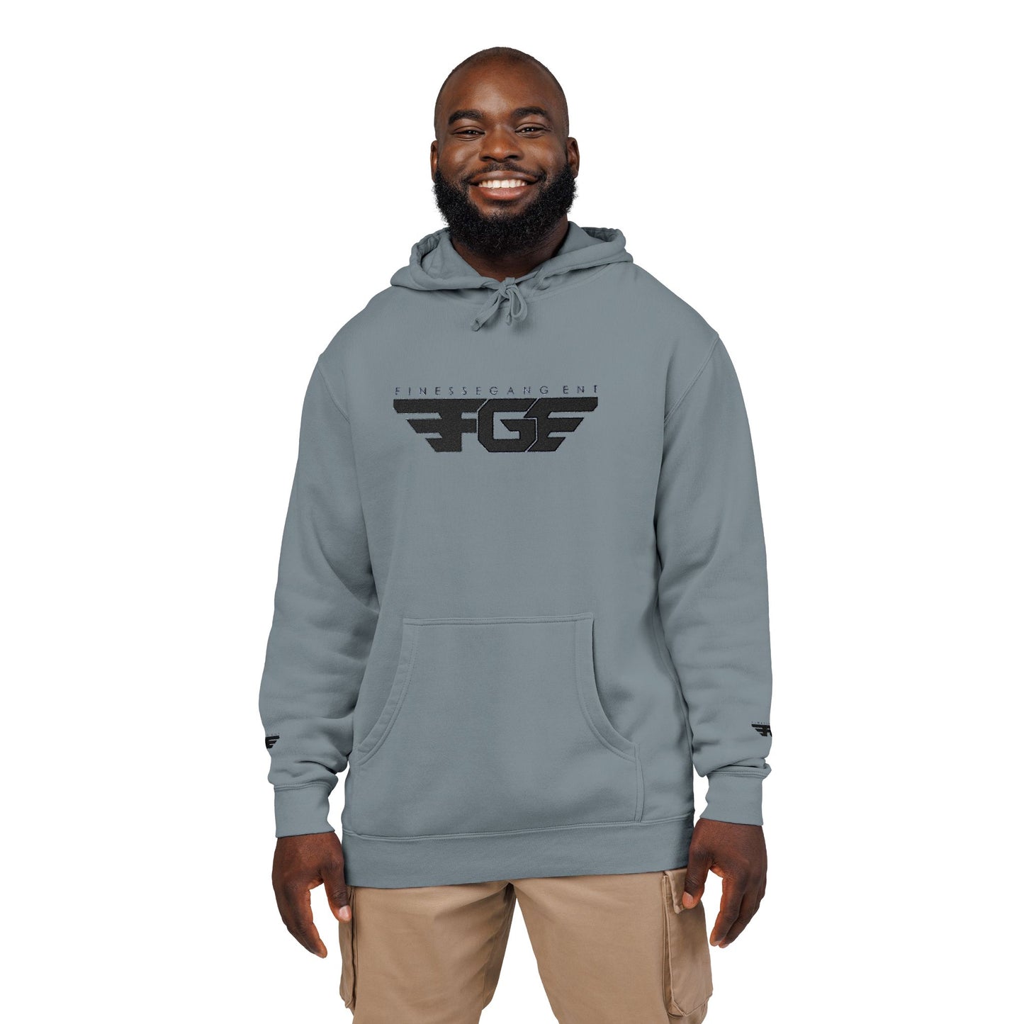 FGE Embroidered Unisex Pigment-Dyed Hoodie - Fall Vibes Apparel