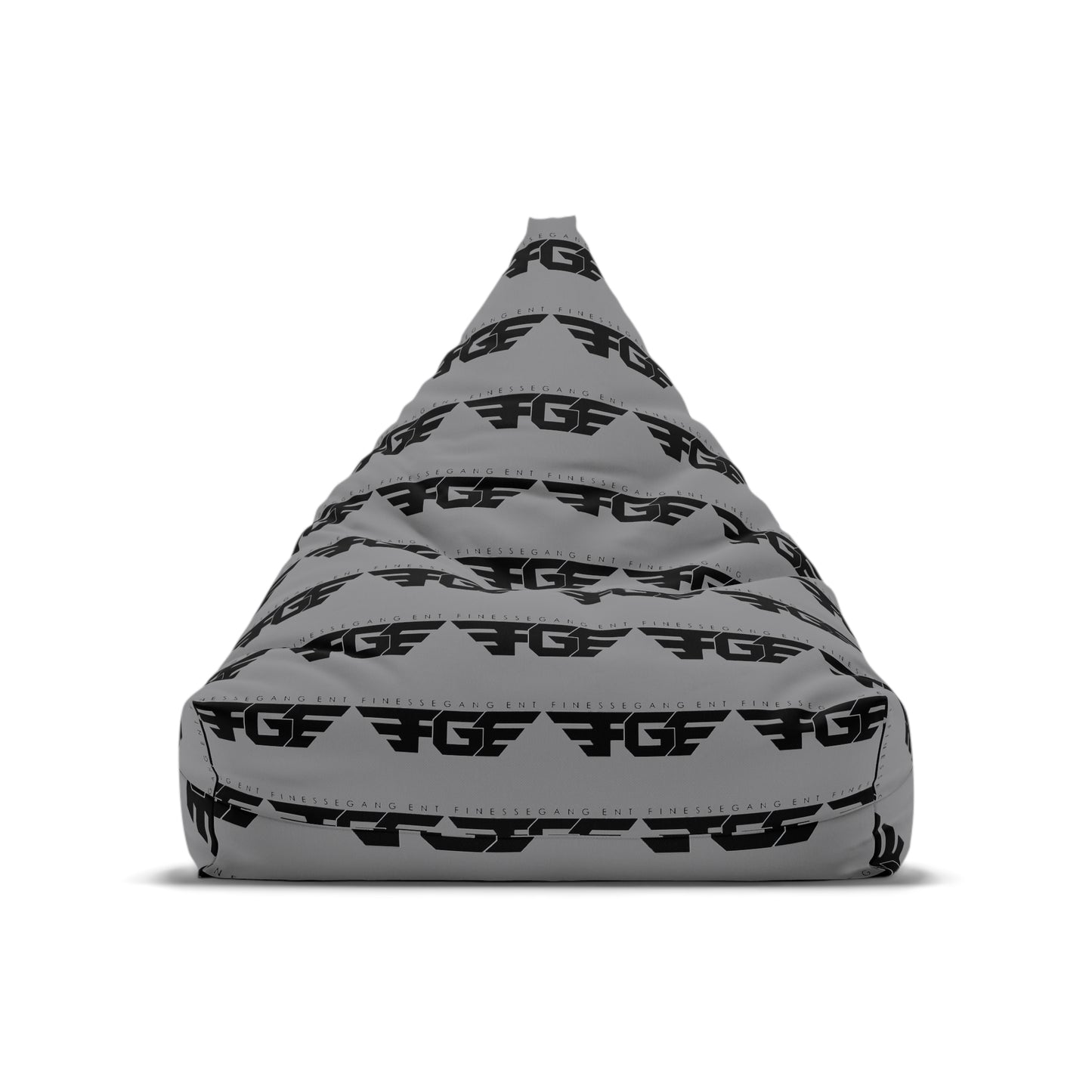 FGE Stylish Bean Bag Chair Cover - Modern Grey Design for Relaxation and Fun