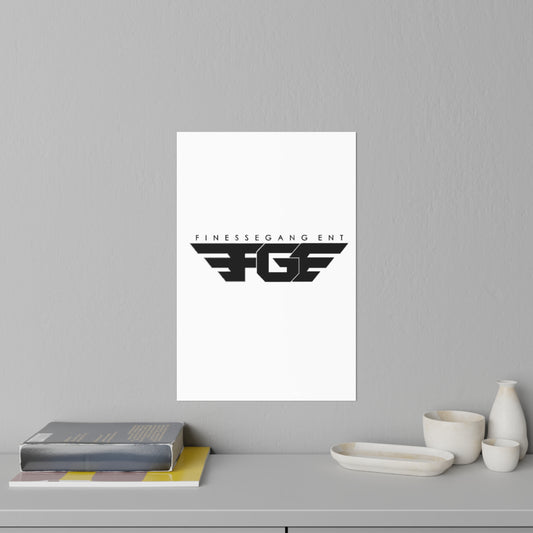 Finessegang Wall Decals - Modern Black Home Art, Stylish Room Decor, Unique Gift for Creative Spaces, Wall Stickers, Trendy Art Prints